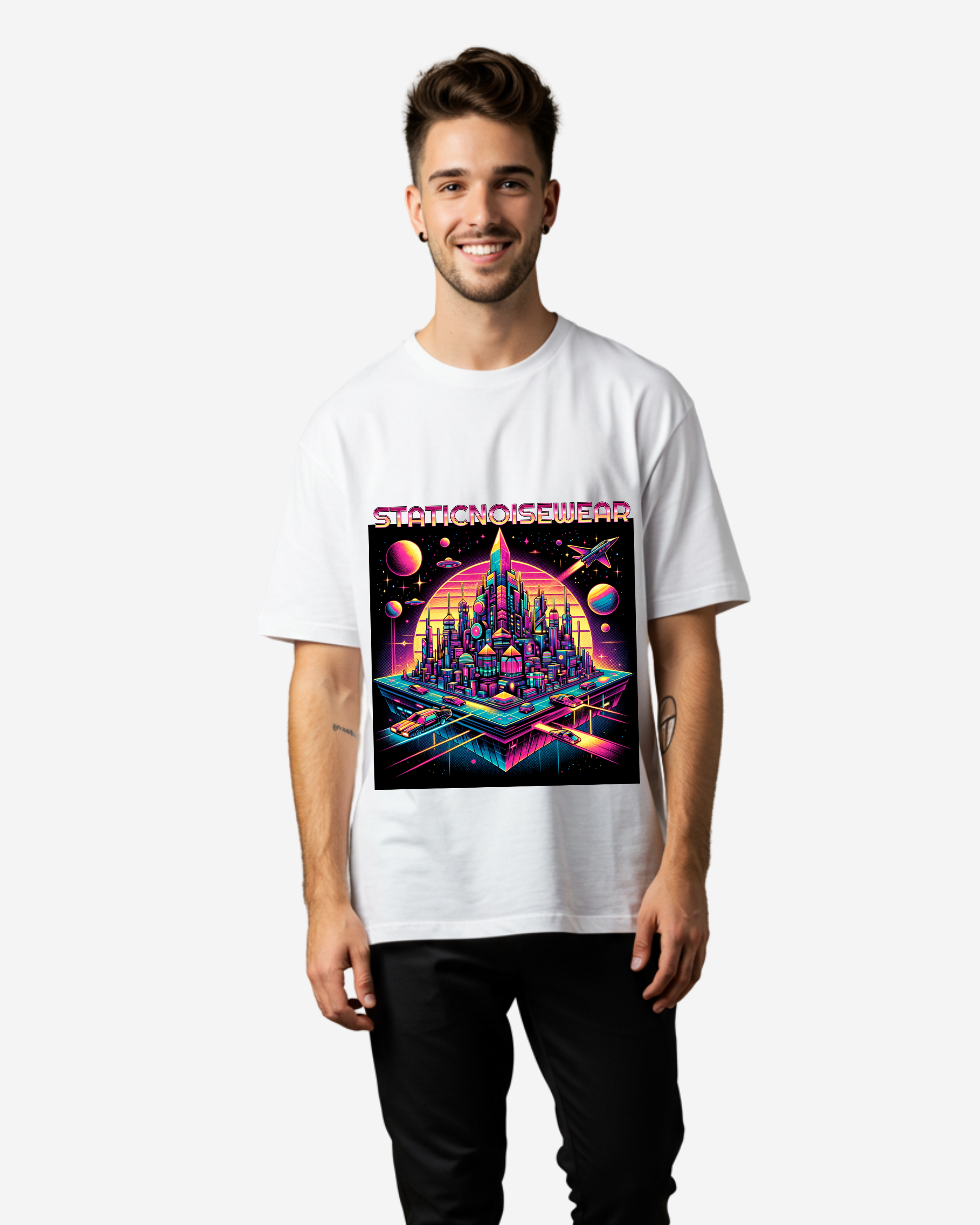 SkyNova Men's Oversized T-Shirt