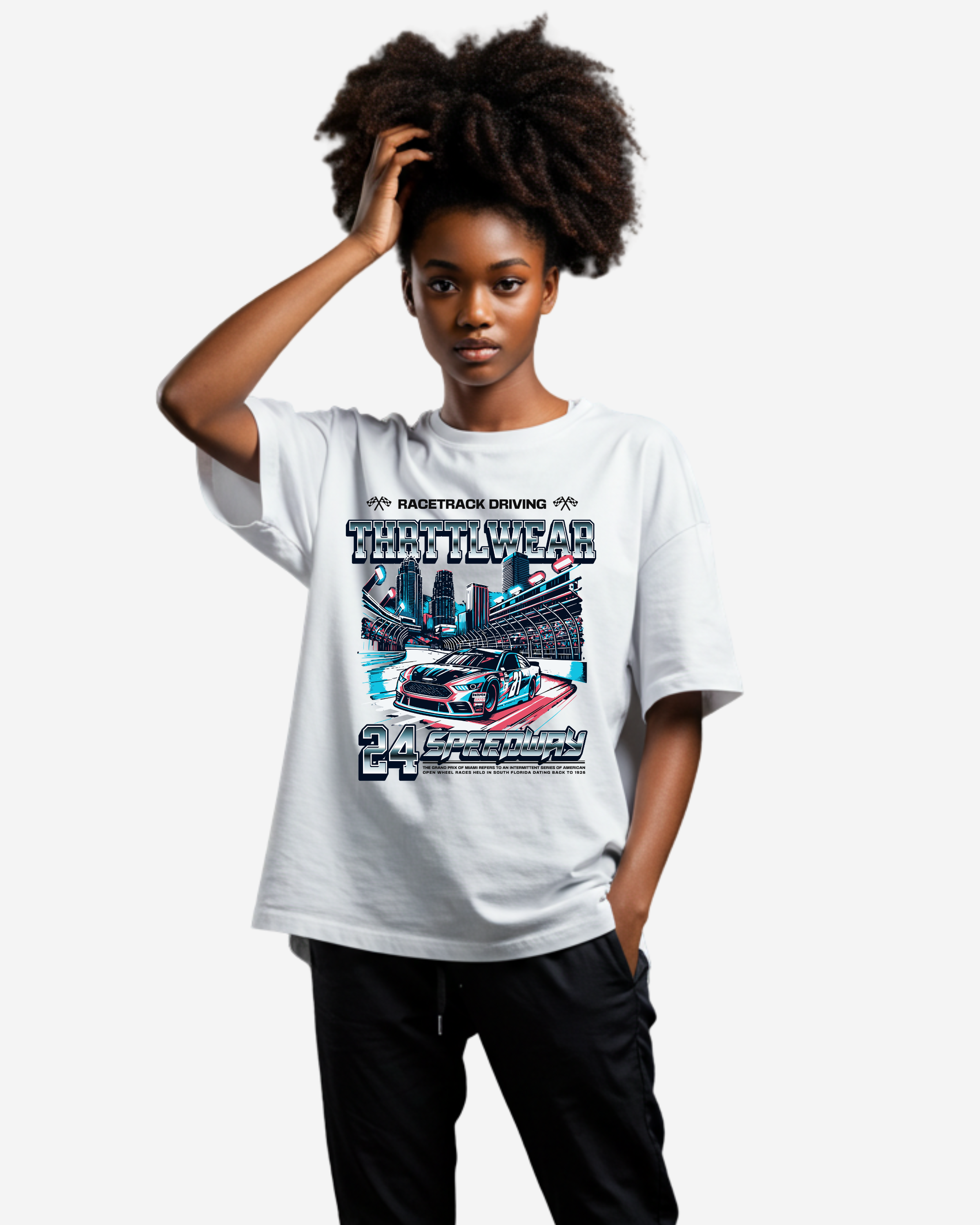 Miami Speedway Oversized T-Shirt