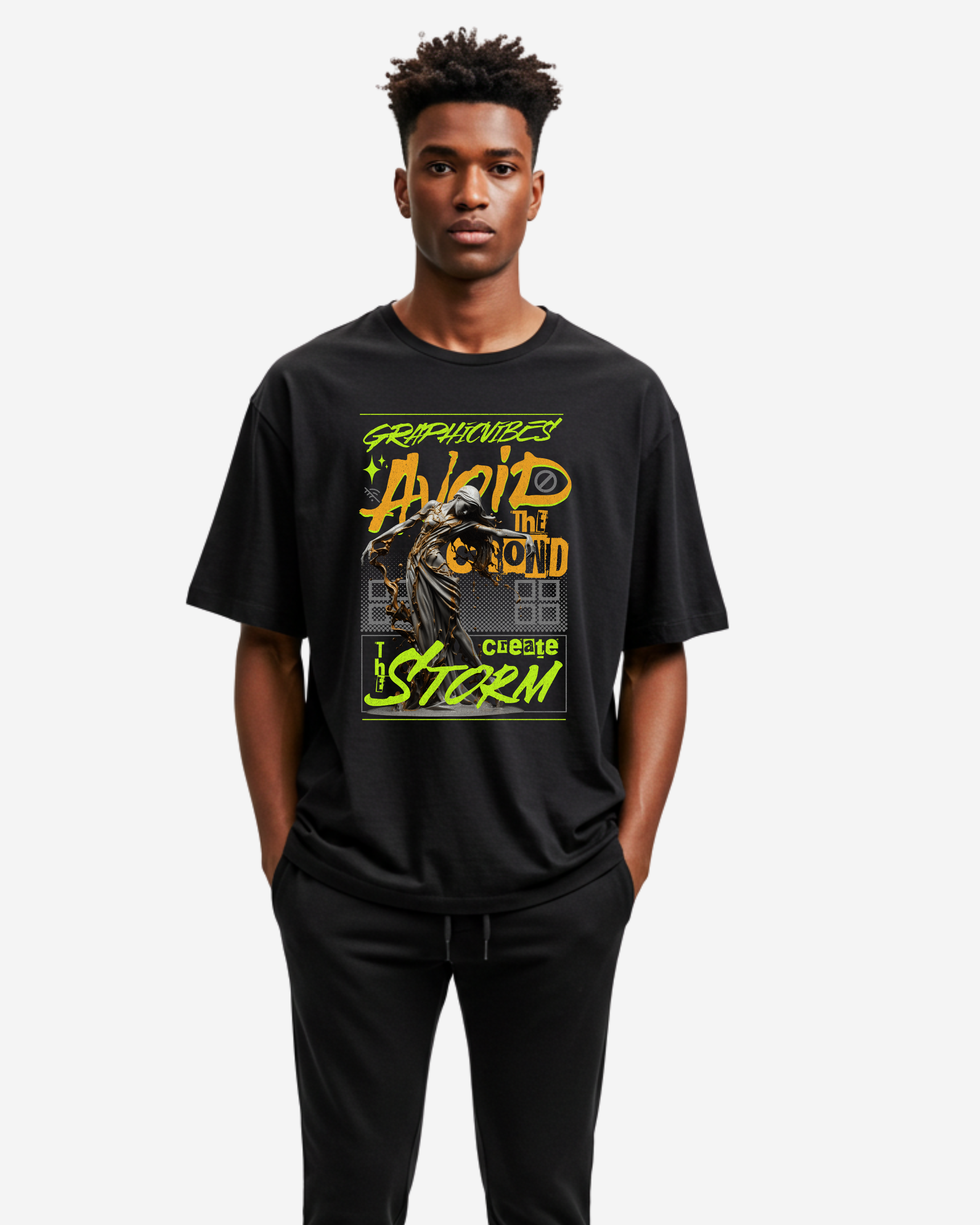 Create The Storm Men's Oversized T-Shirt