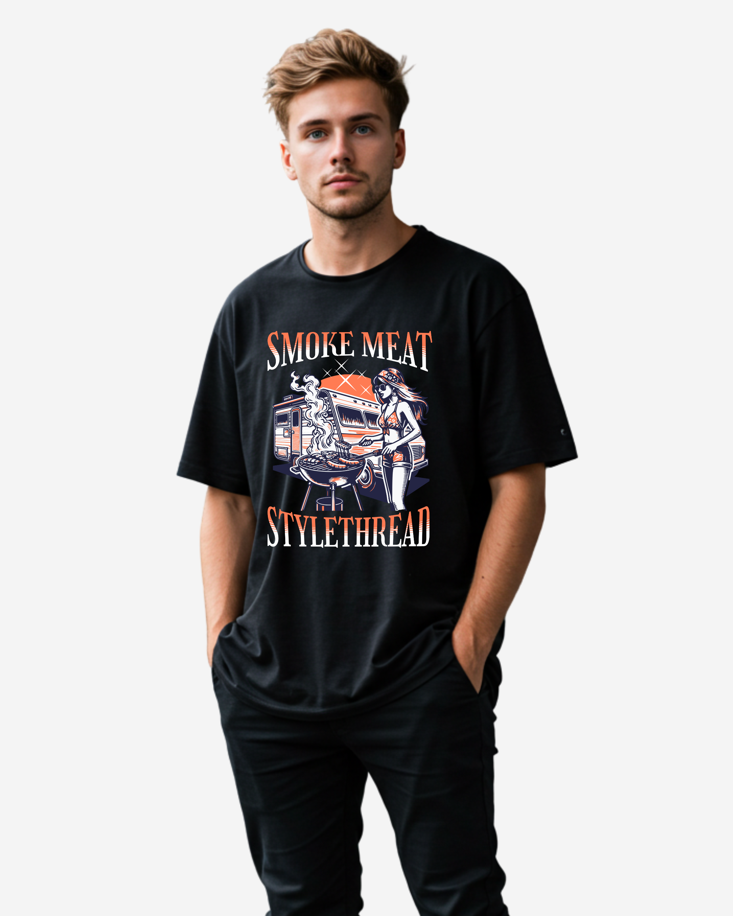 Smoke Meat Men's Oversized T-Shirt