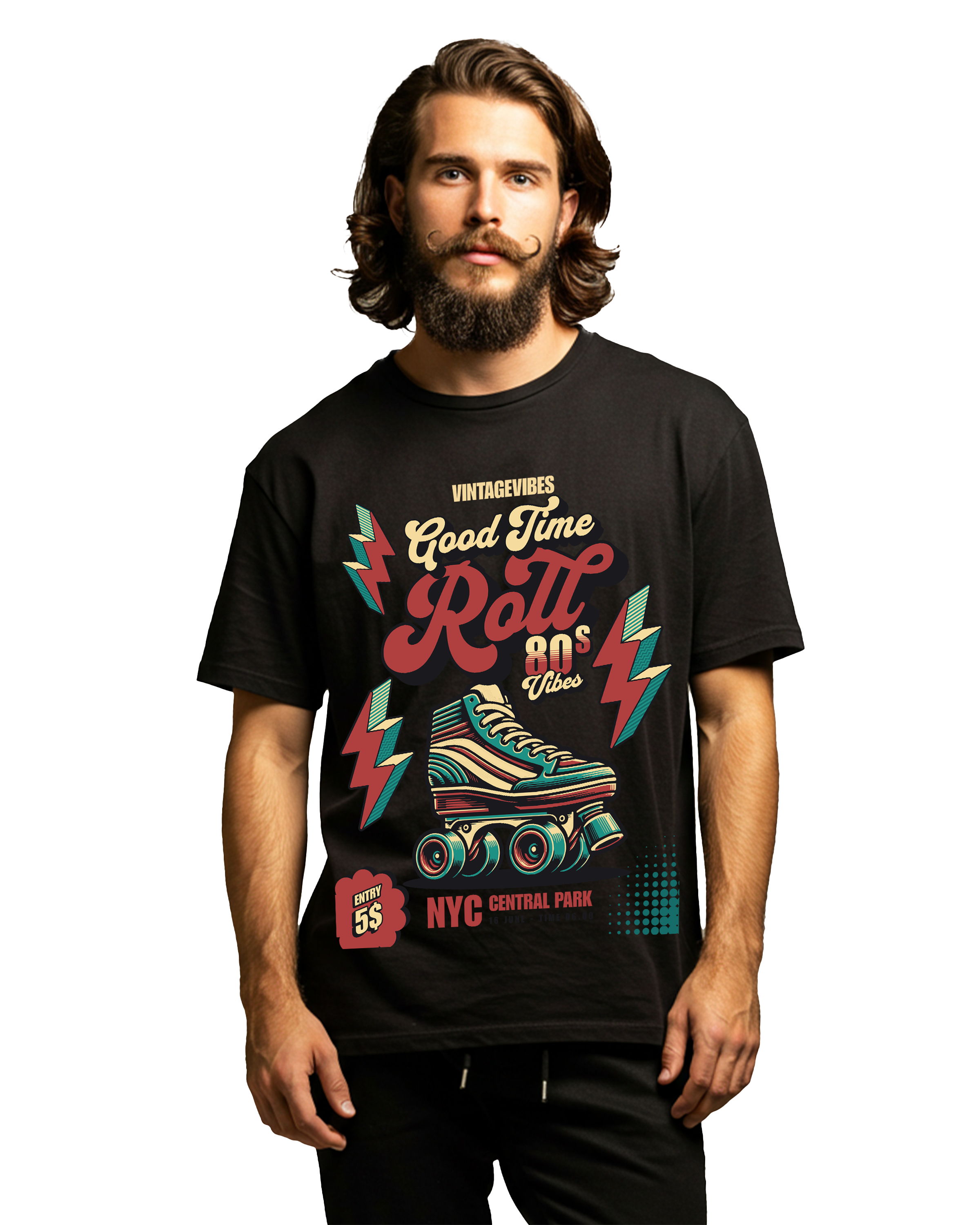 Good Time Roll Poster Men's Oversized T-Shirt