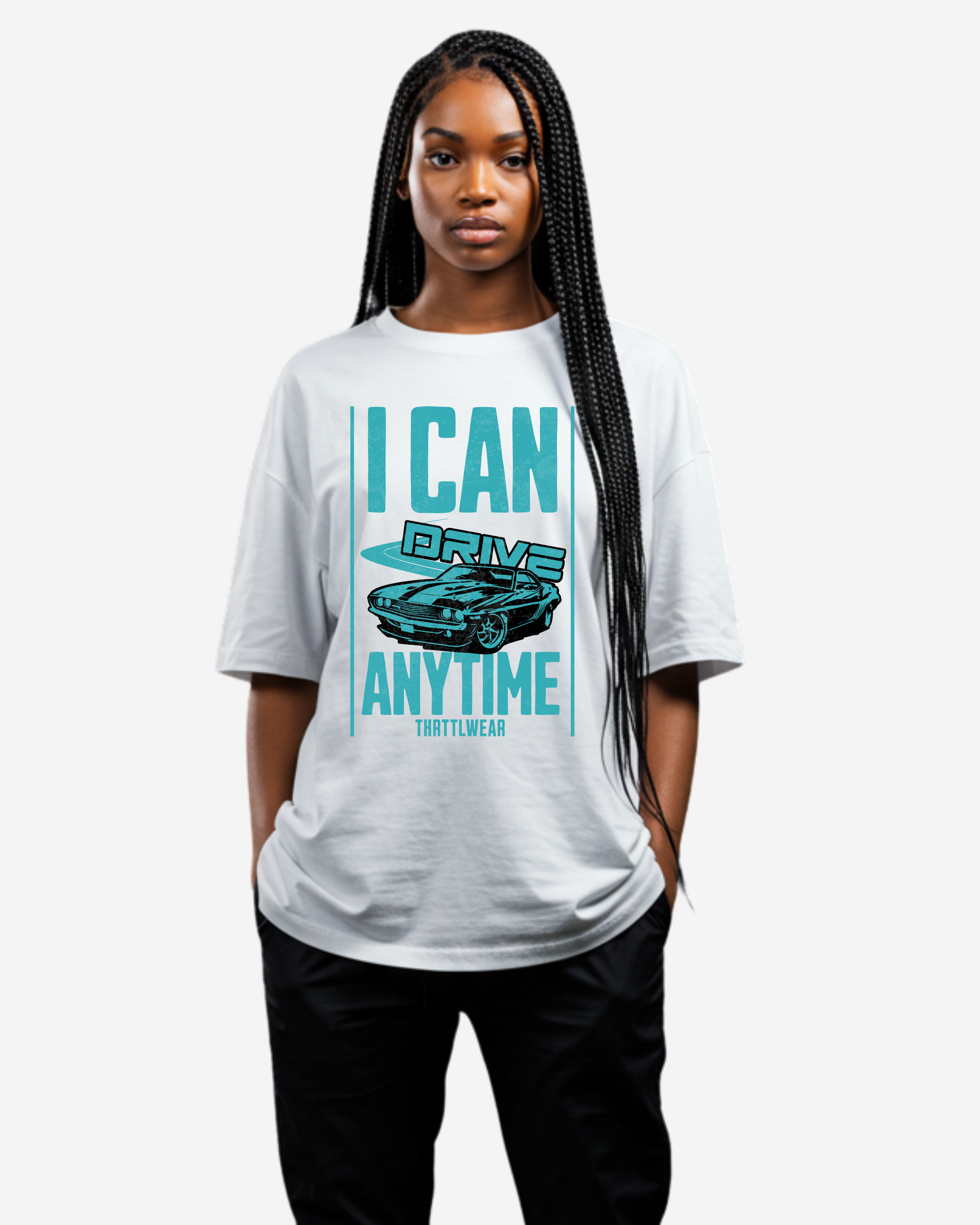 I Can Drive Anytime Oversized T-Shirt