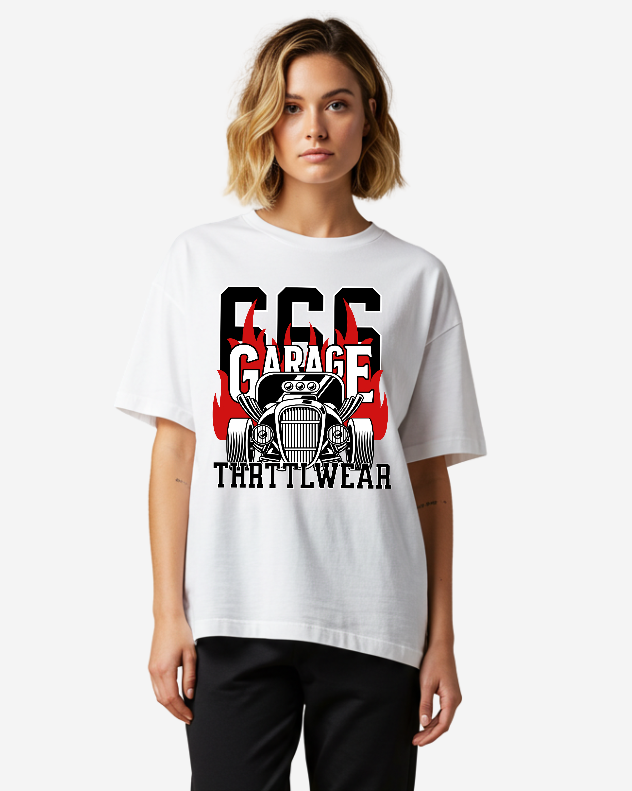 The Hotrod Garage Oversized T-Shirt