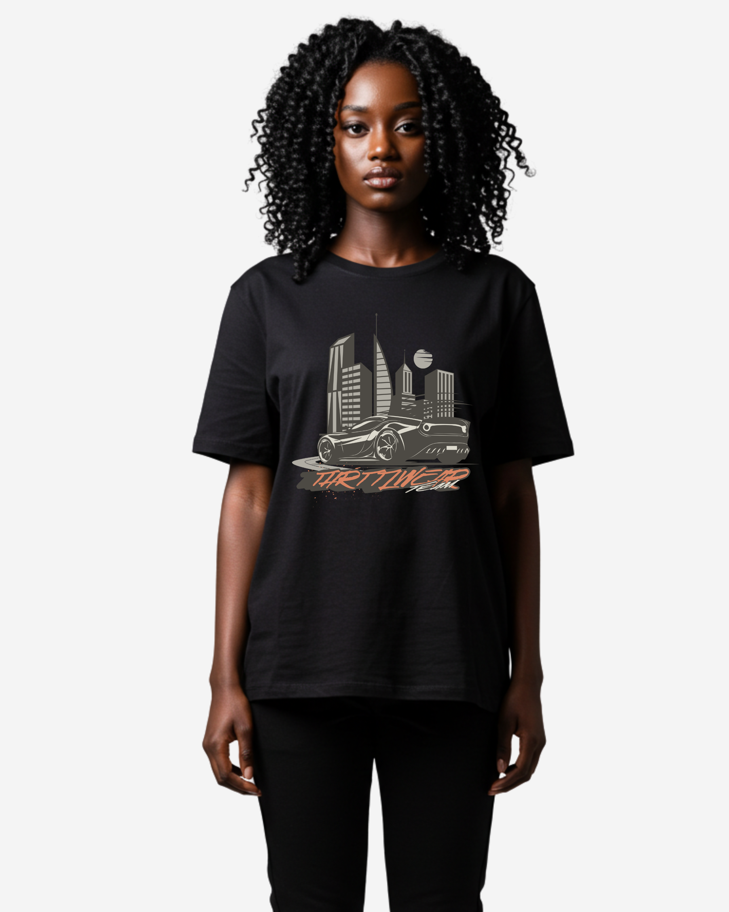 Sport Car Drift Team Oversized T-Shirt