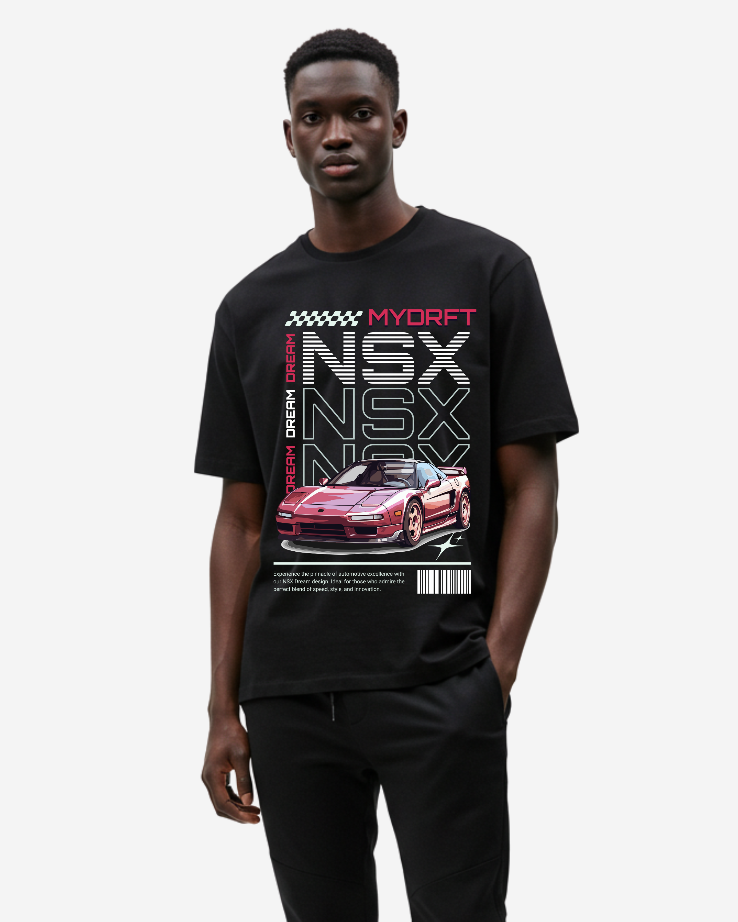 NSX Race Car Oversized T-Shirt