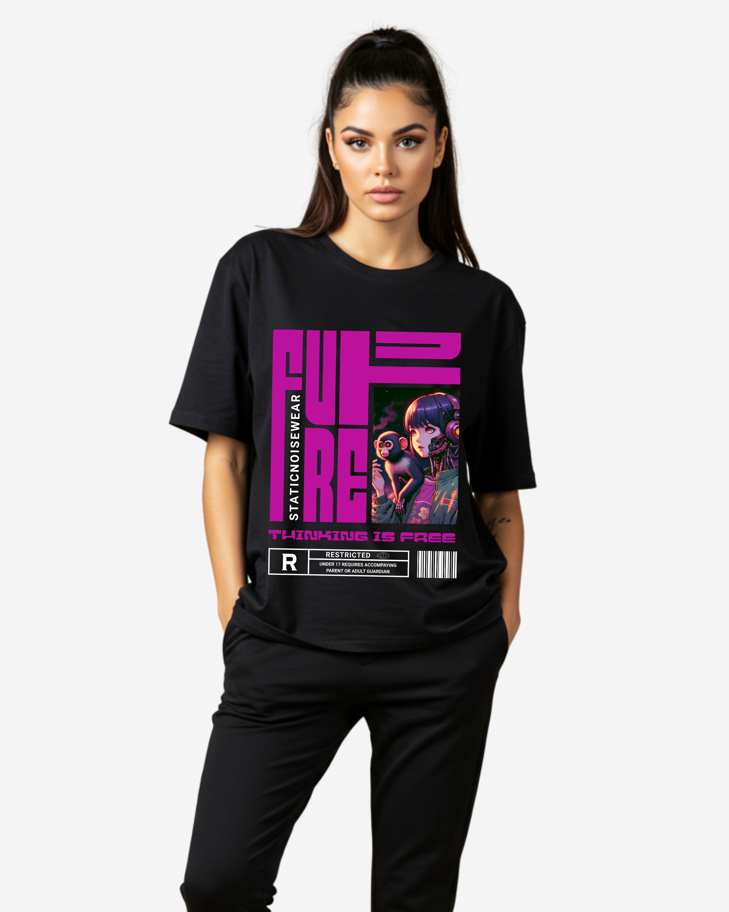 Thinking Is Free Women's Oversized T-Shirt
