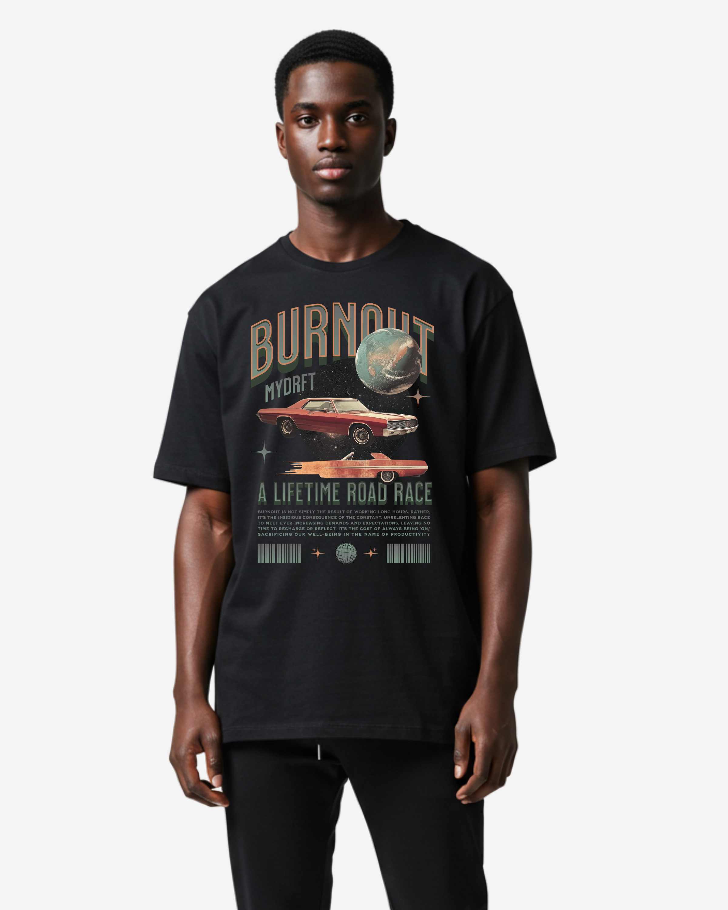 Burnout Automotive Oversized T-Shirt