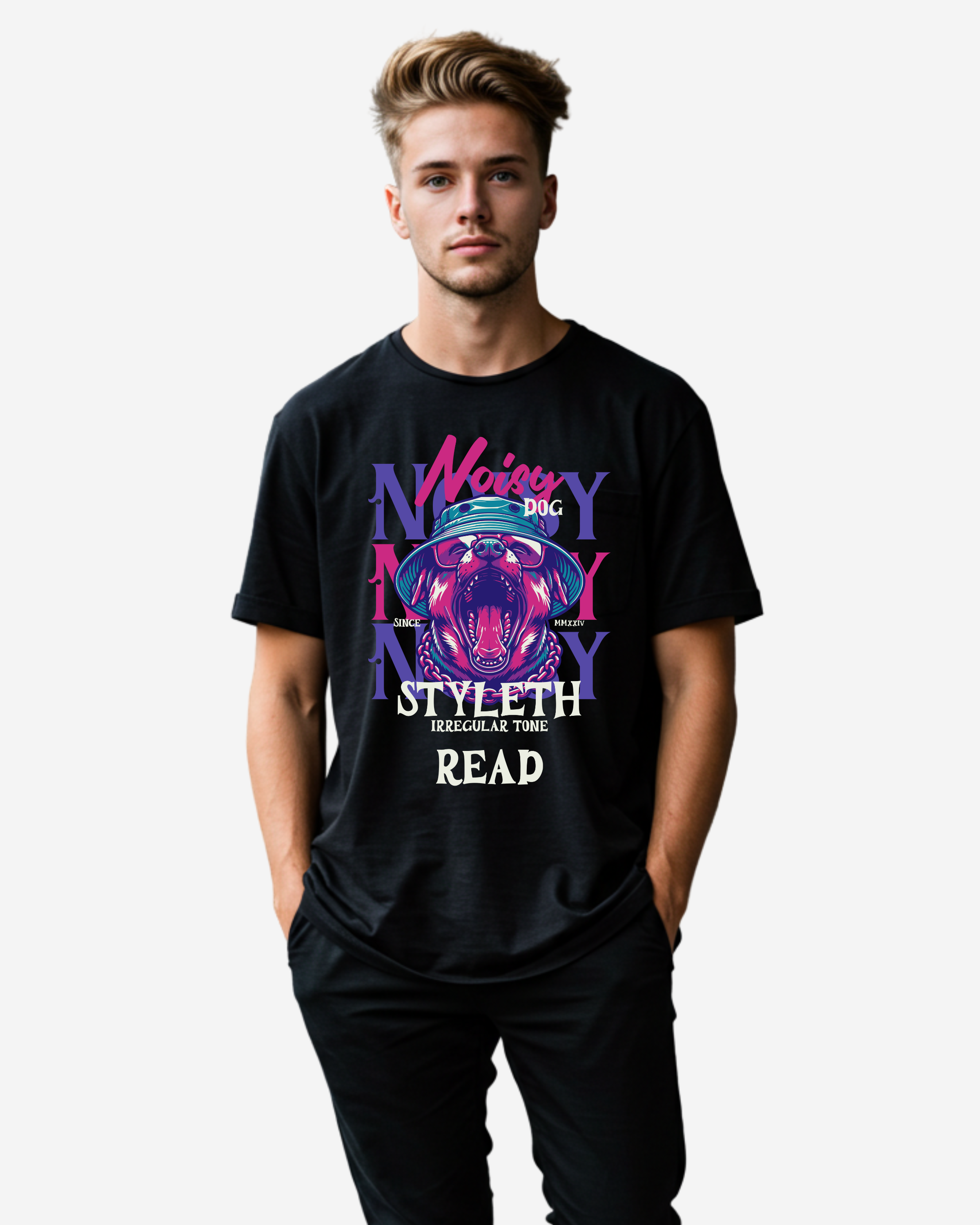 Noisy Dog Men's Oversized T-Shirt