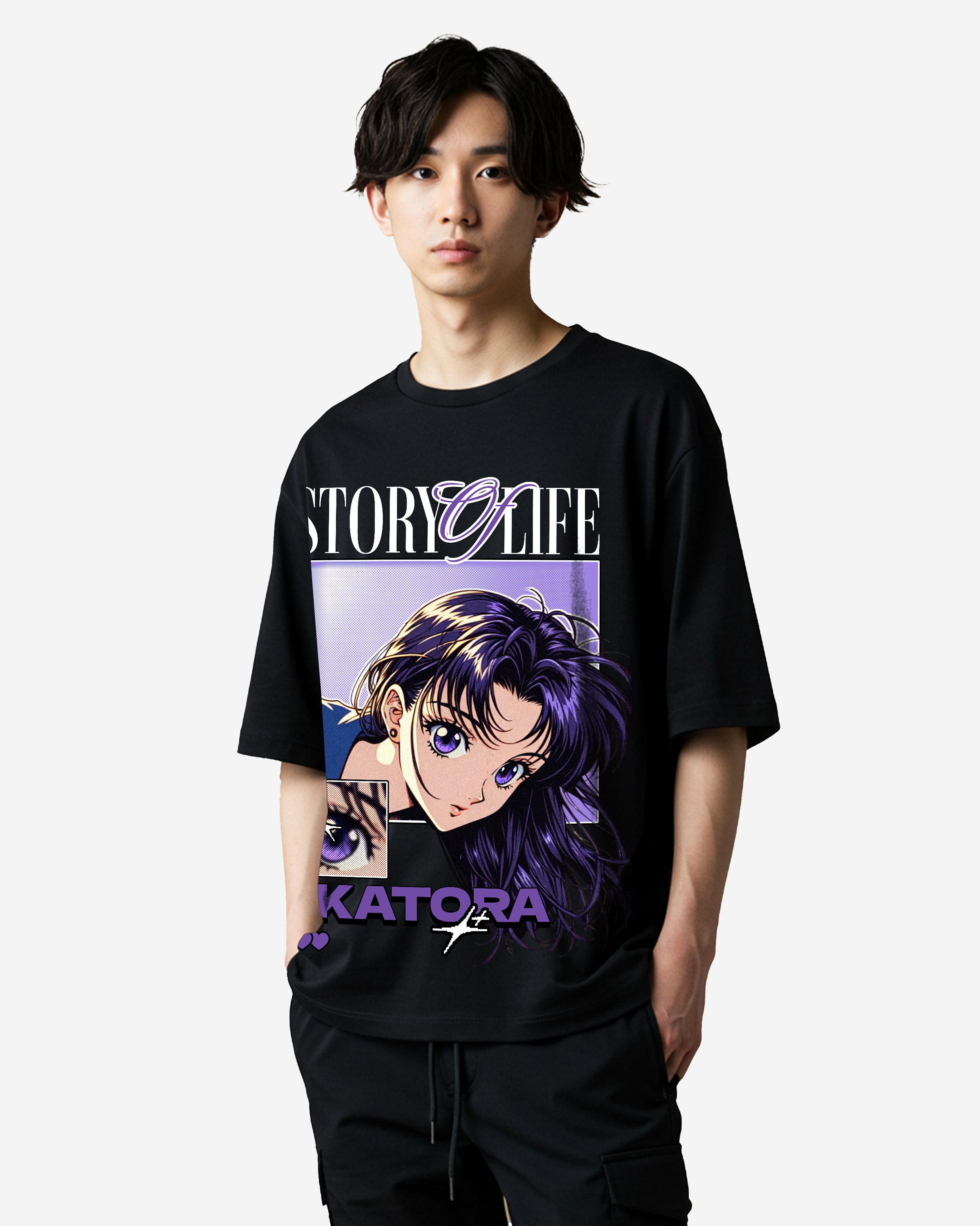Story Of Life Oversized T-Shirts