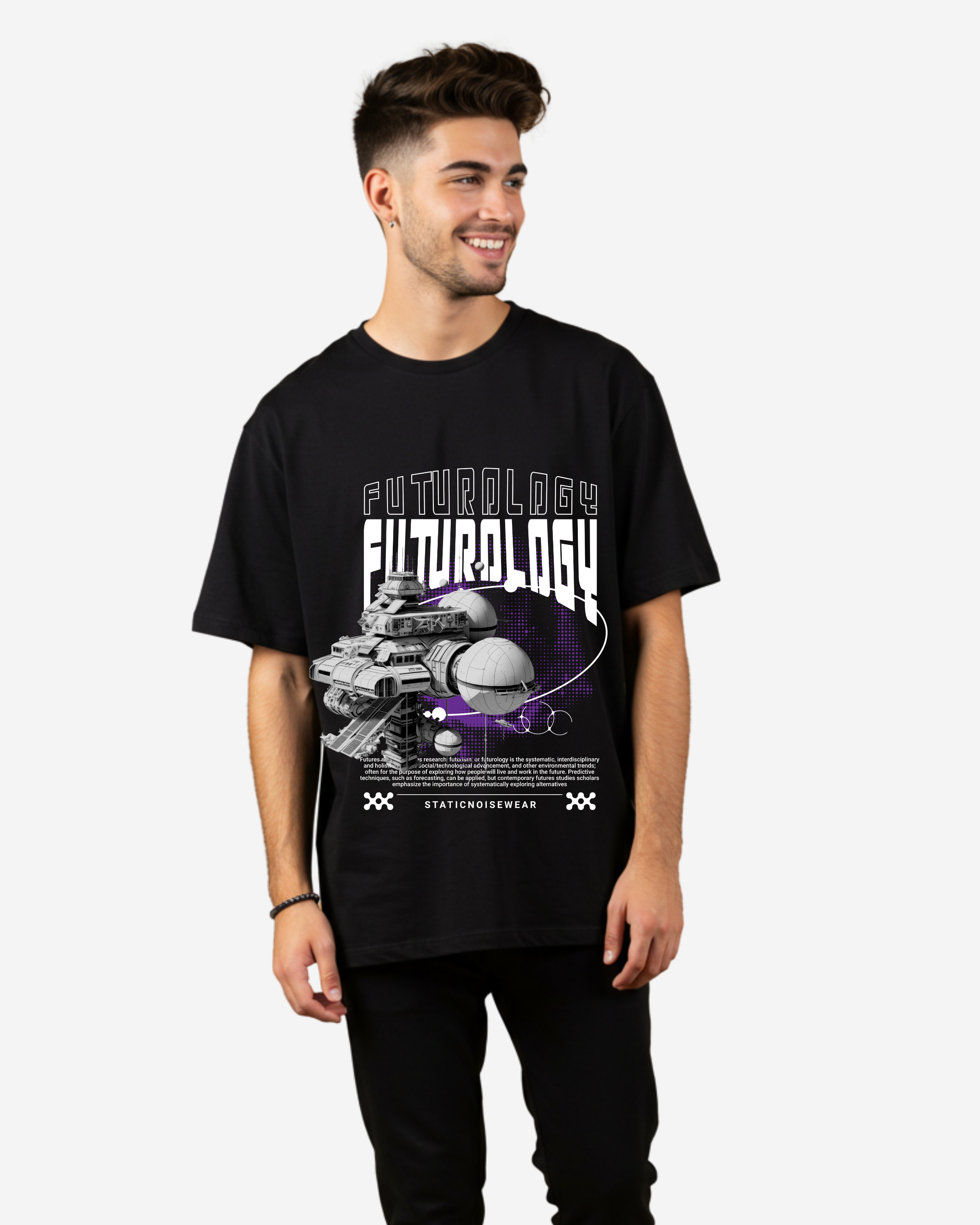 Futurology Men's Oversized T-Shirt