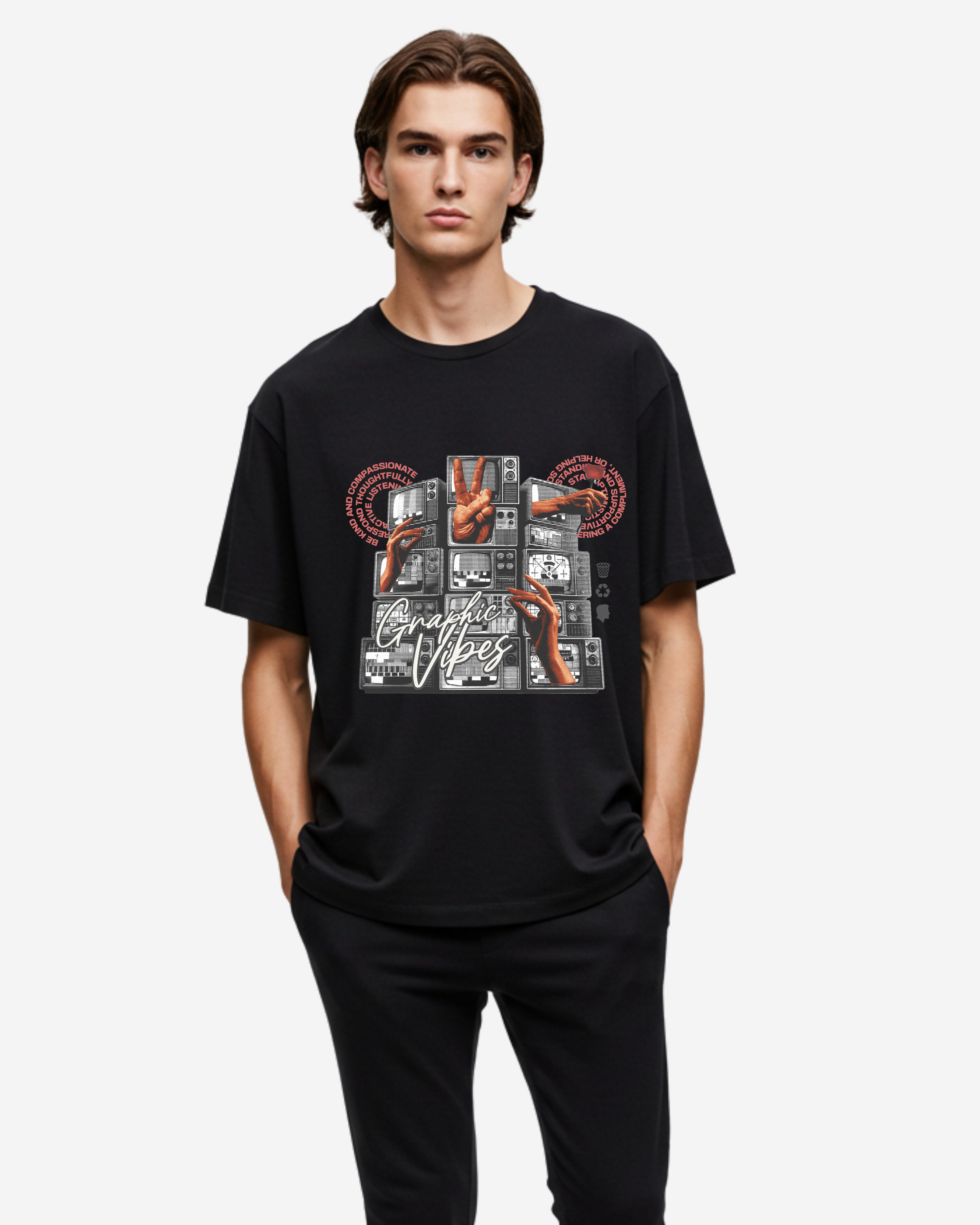 Channeling Your Vibe Men's Oversized T-Shirt