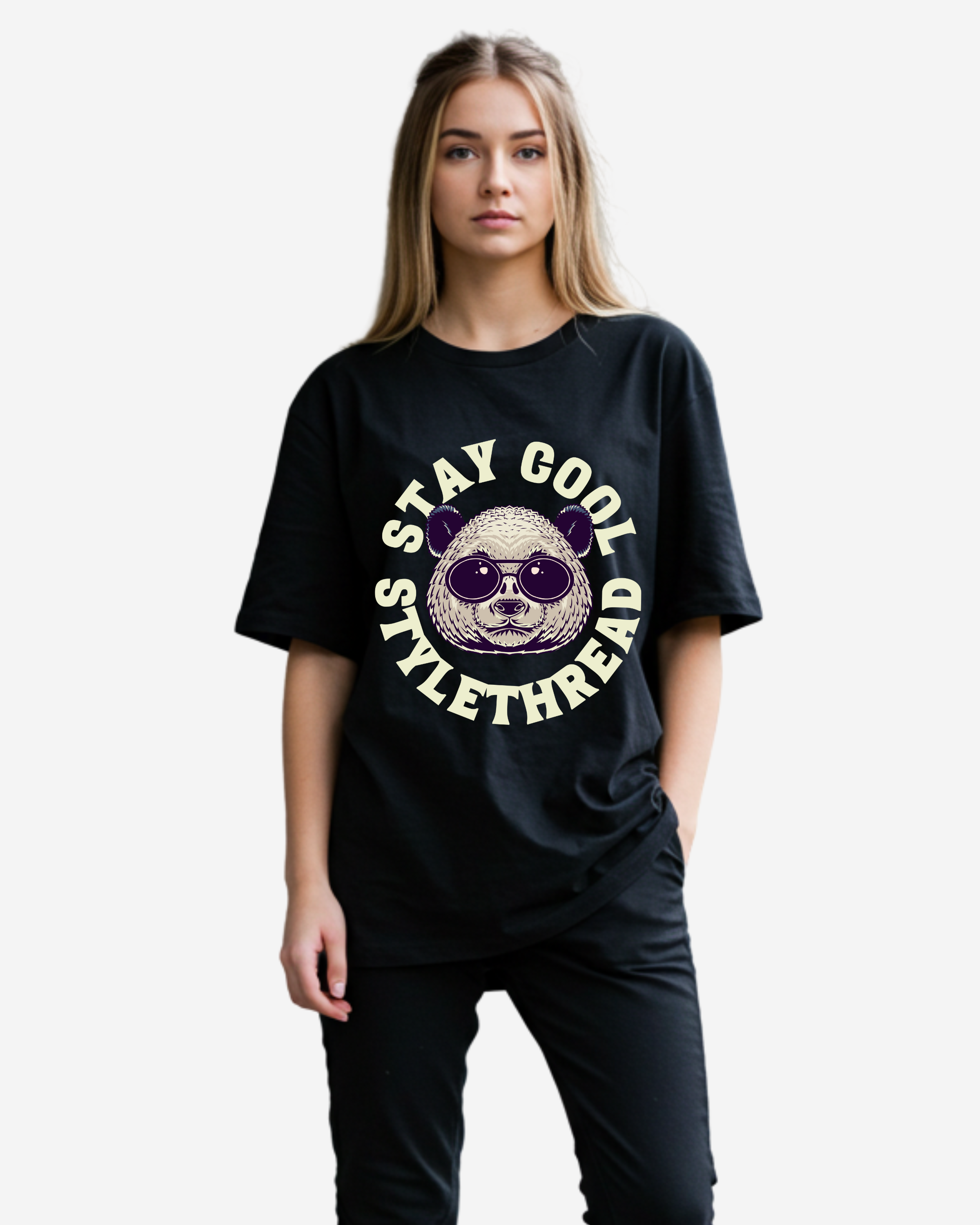 Cool Panda Women's Oversized T-Shirt