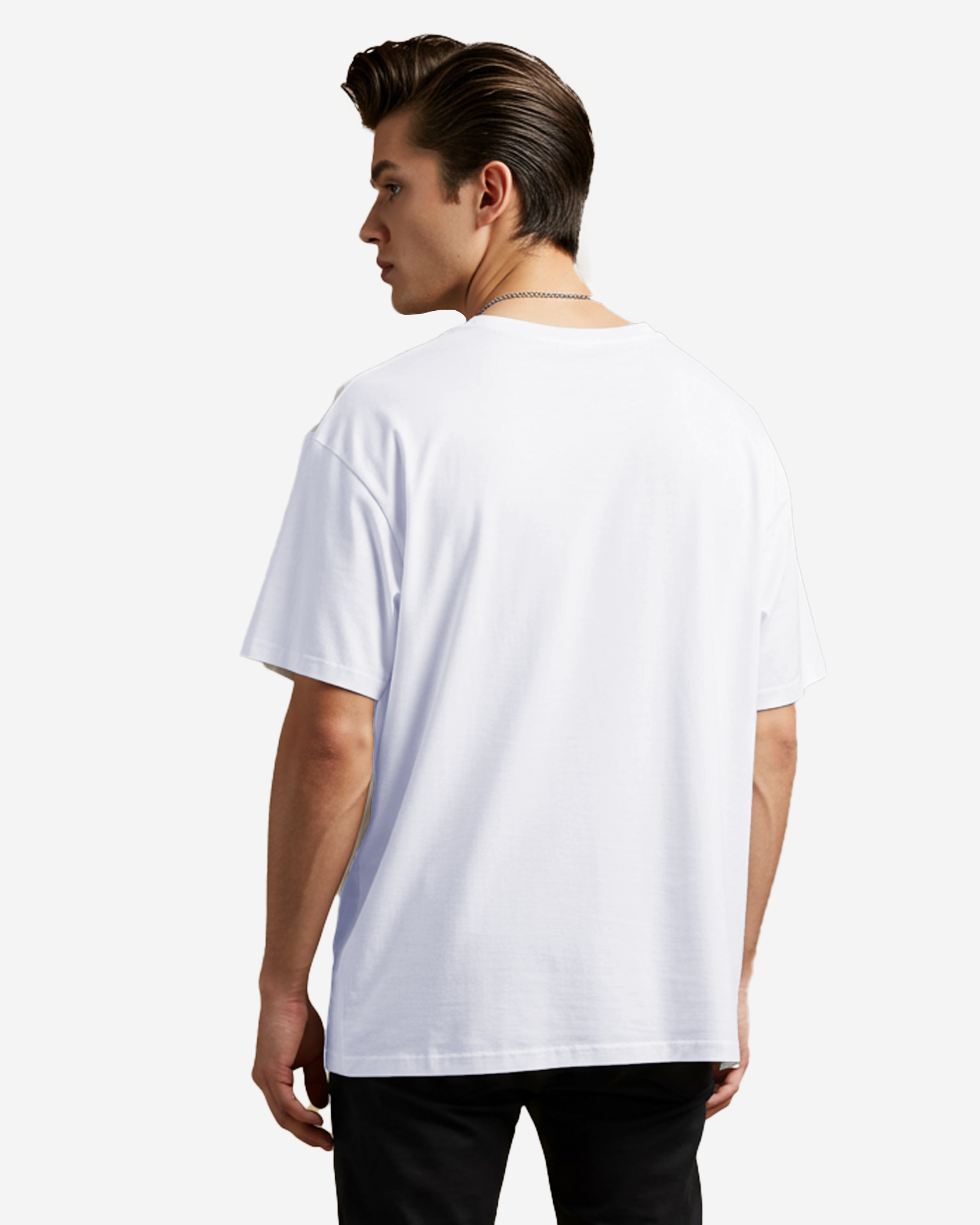 Retro Mod Scooter Men's Oversized T-Shirt