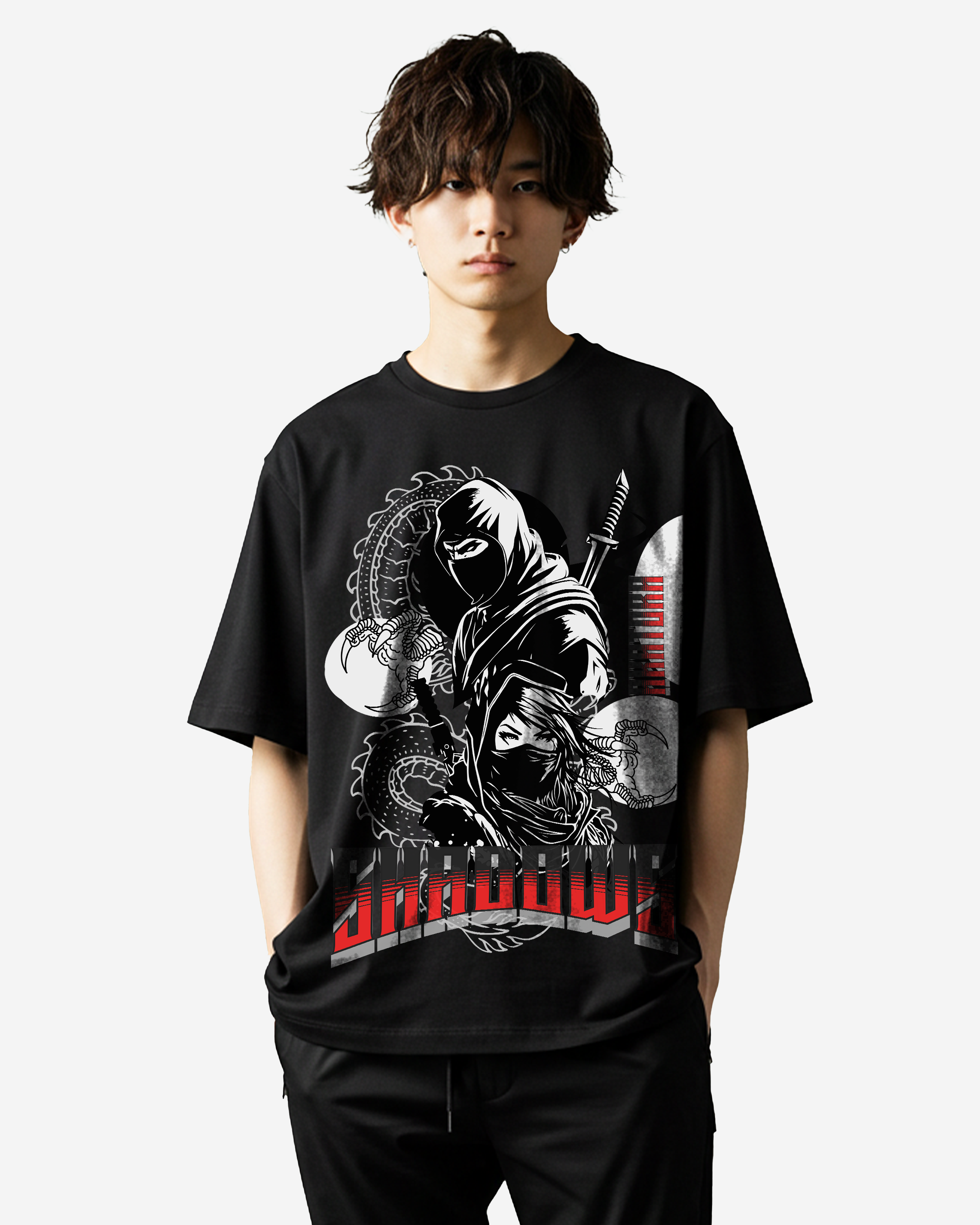 Warrior Of The Shadows Oversized T-Shirts