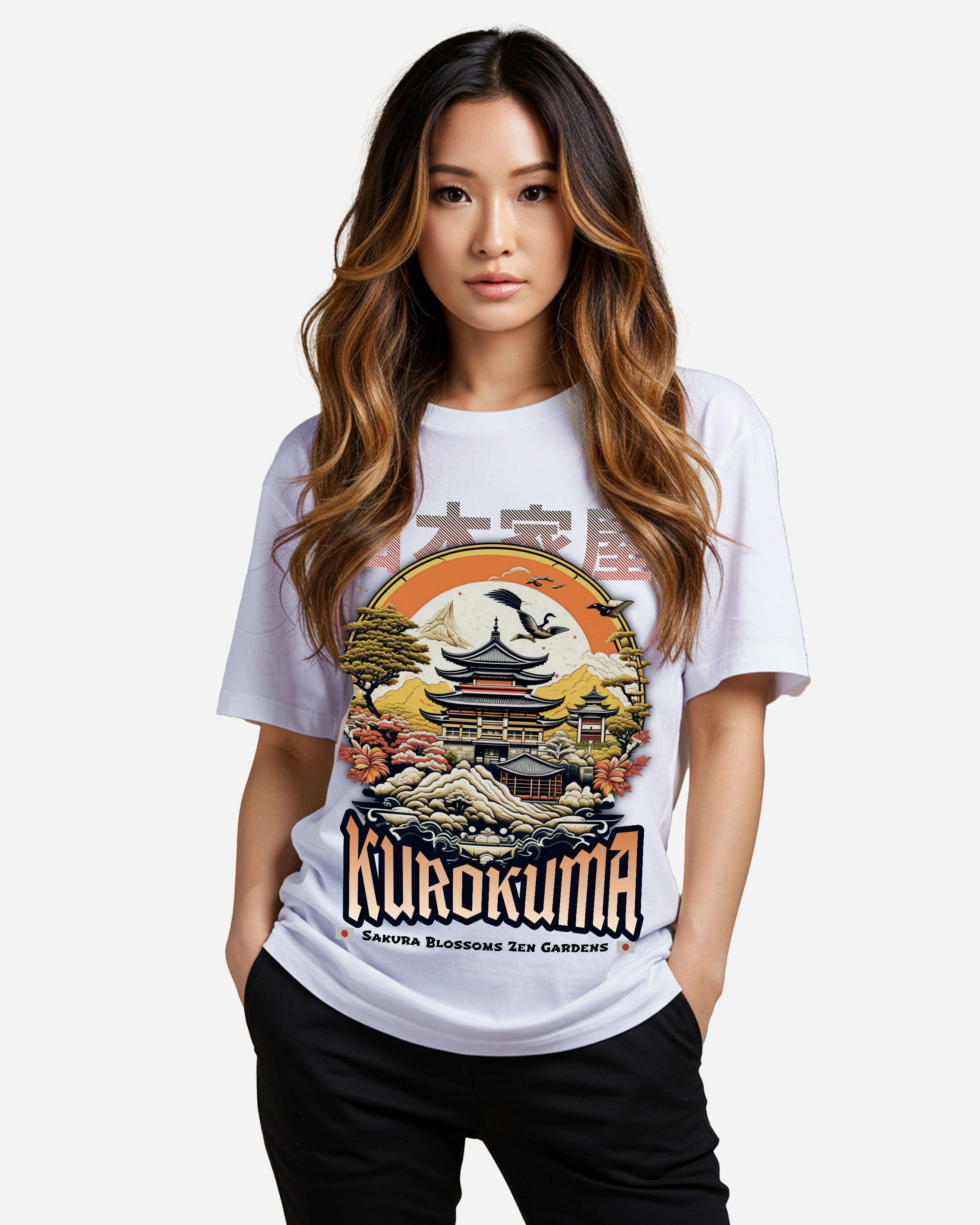 Harajuku Japanese House Oversized T-Shirt