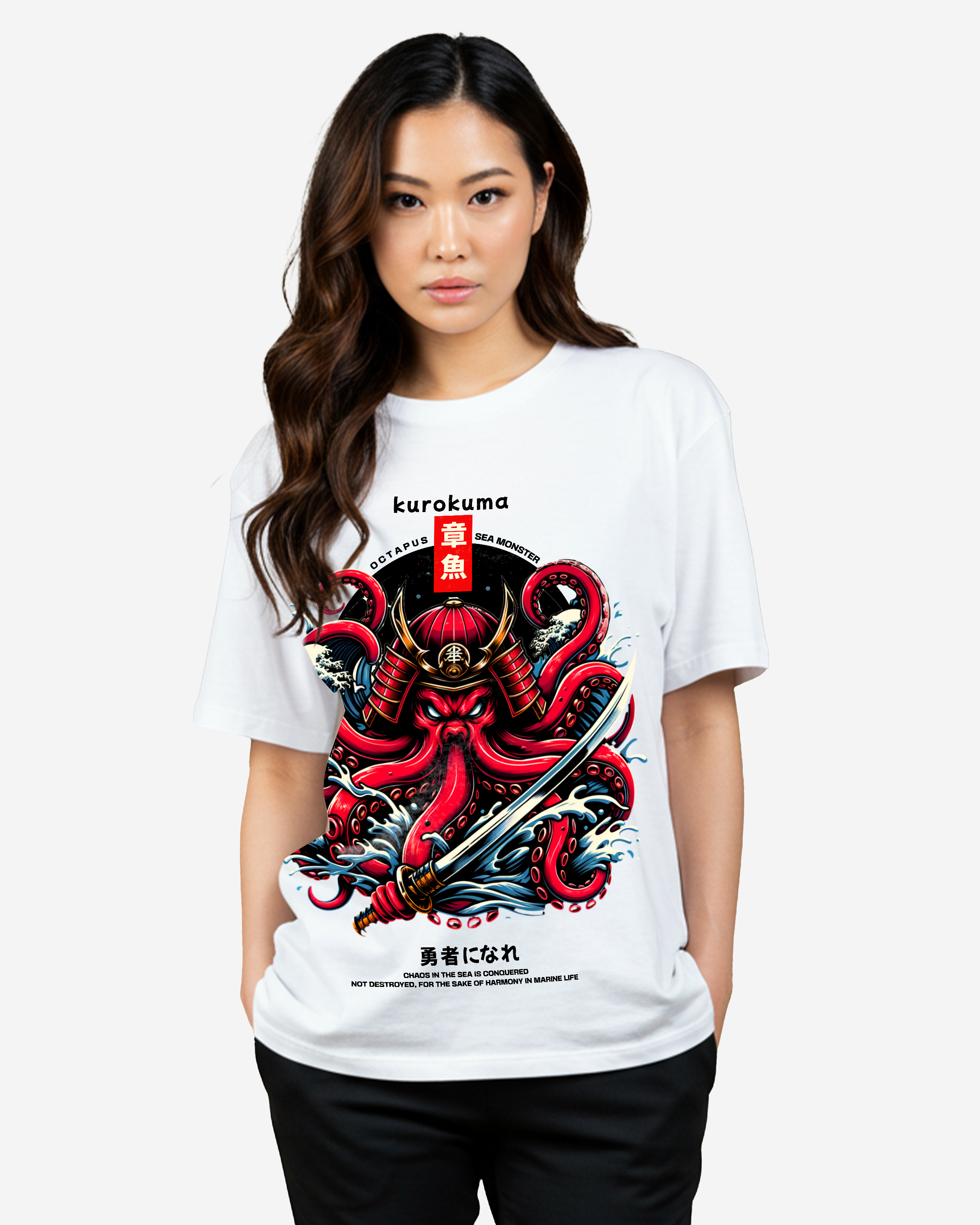 Octapus Sea Monster Oversized T-Shirt