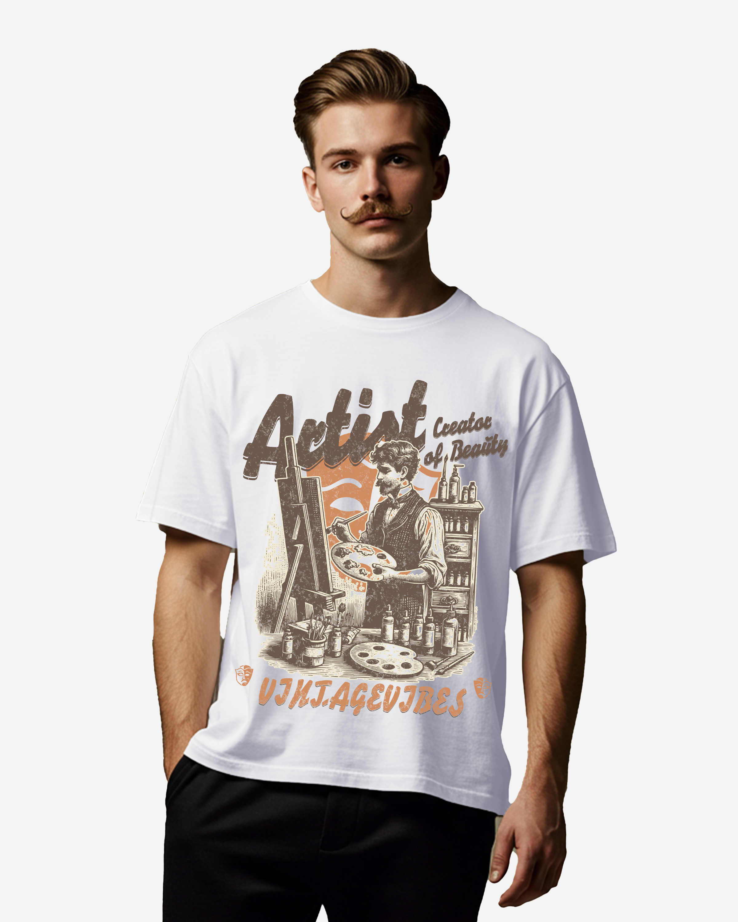 Artist Creator of Beauty Men's Oversized T-Shirt