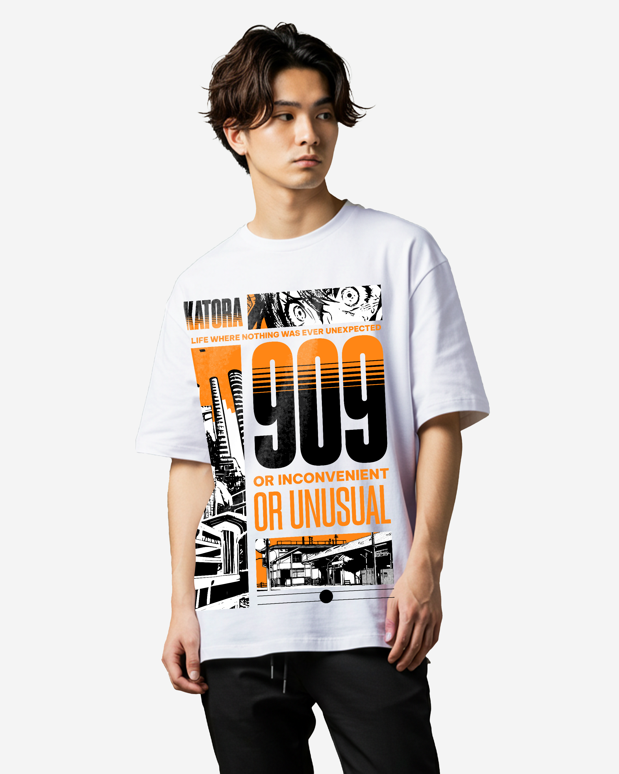 Utopia 909 Anime Streetwear Oversized T-Shirts