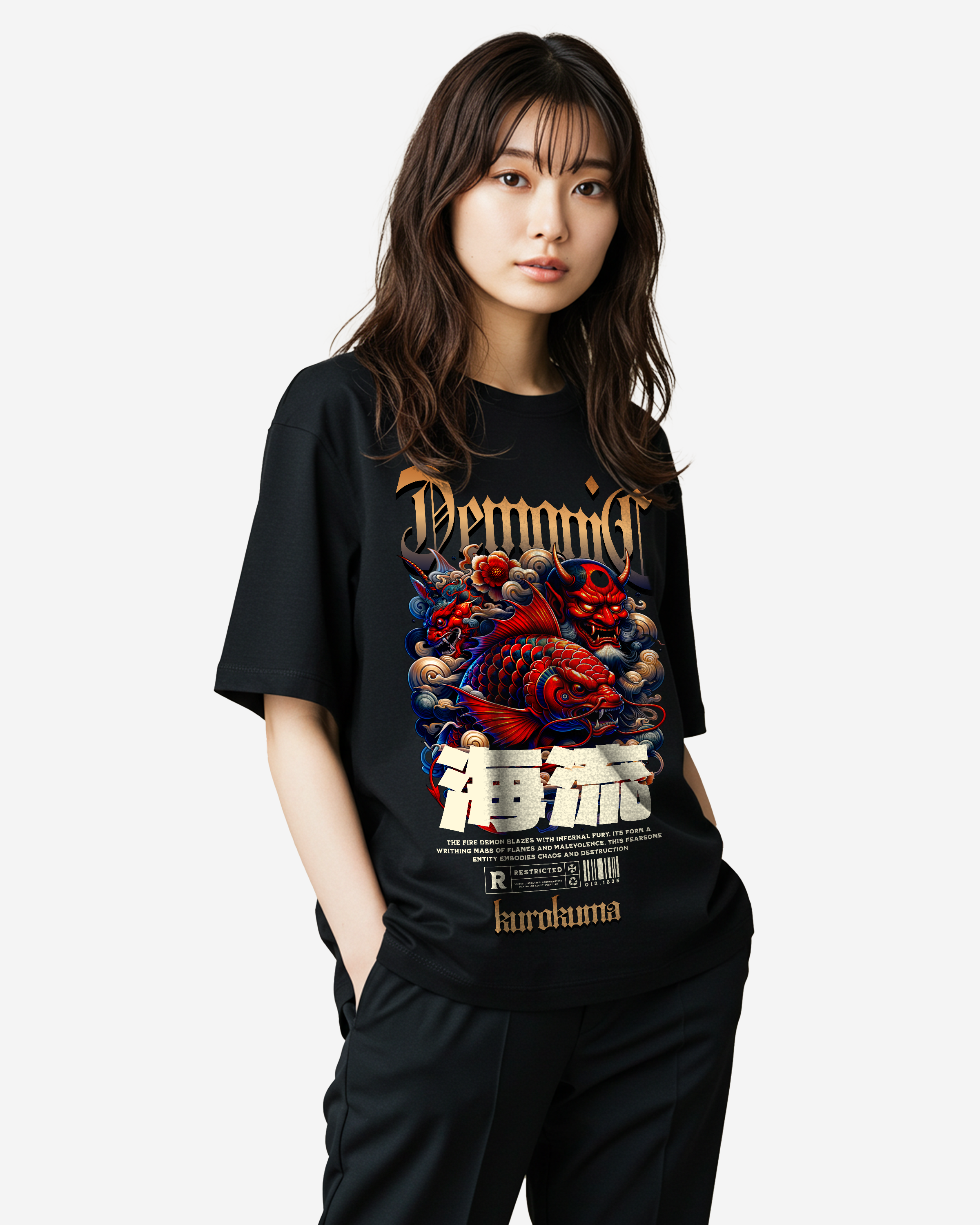 Infernal Demonic Oversized T-Shirt
