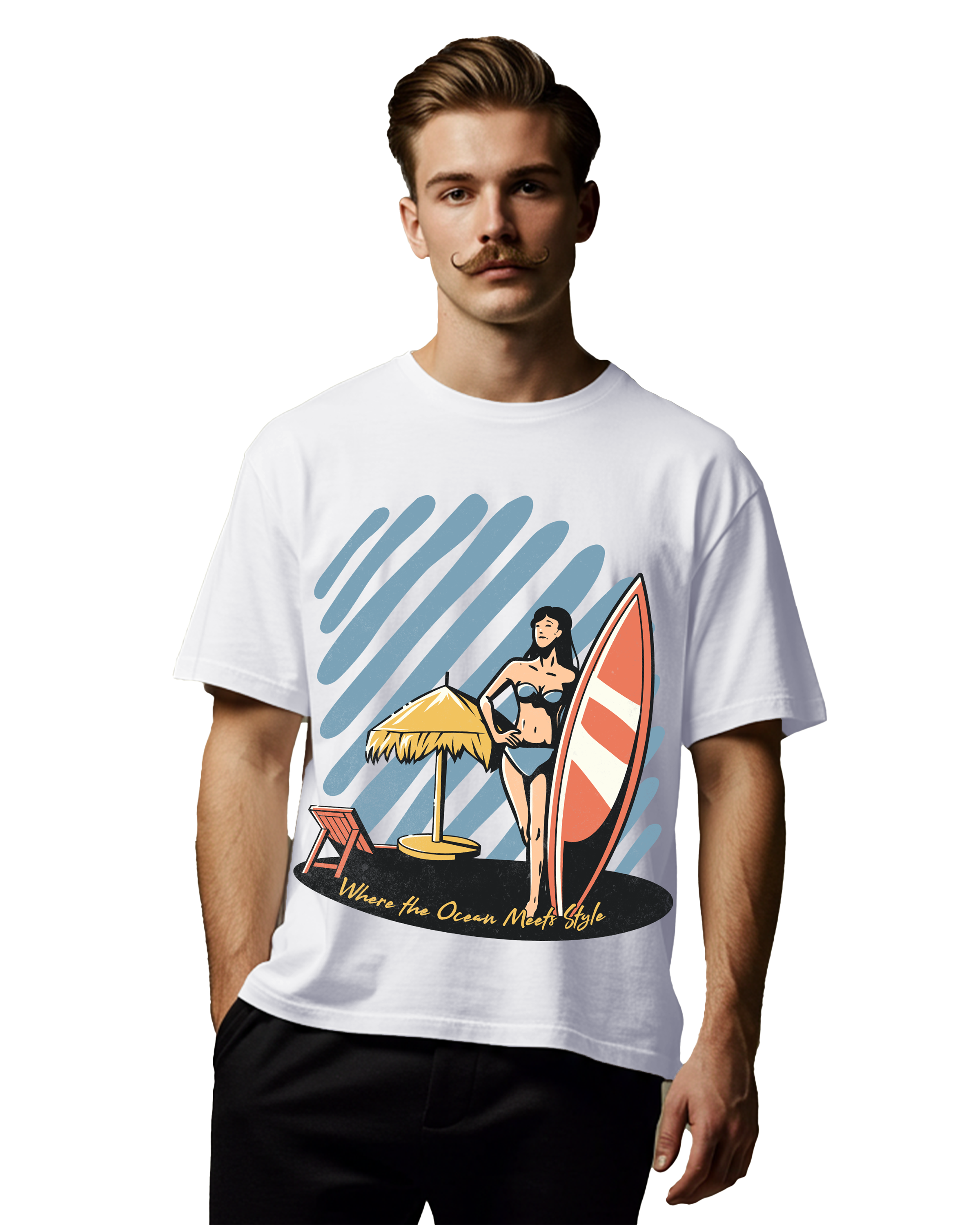 Saltwater Chic Men's Oversized T-Shirt