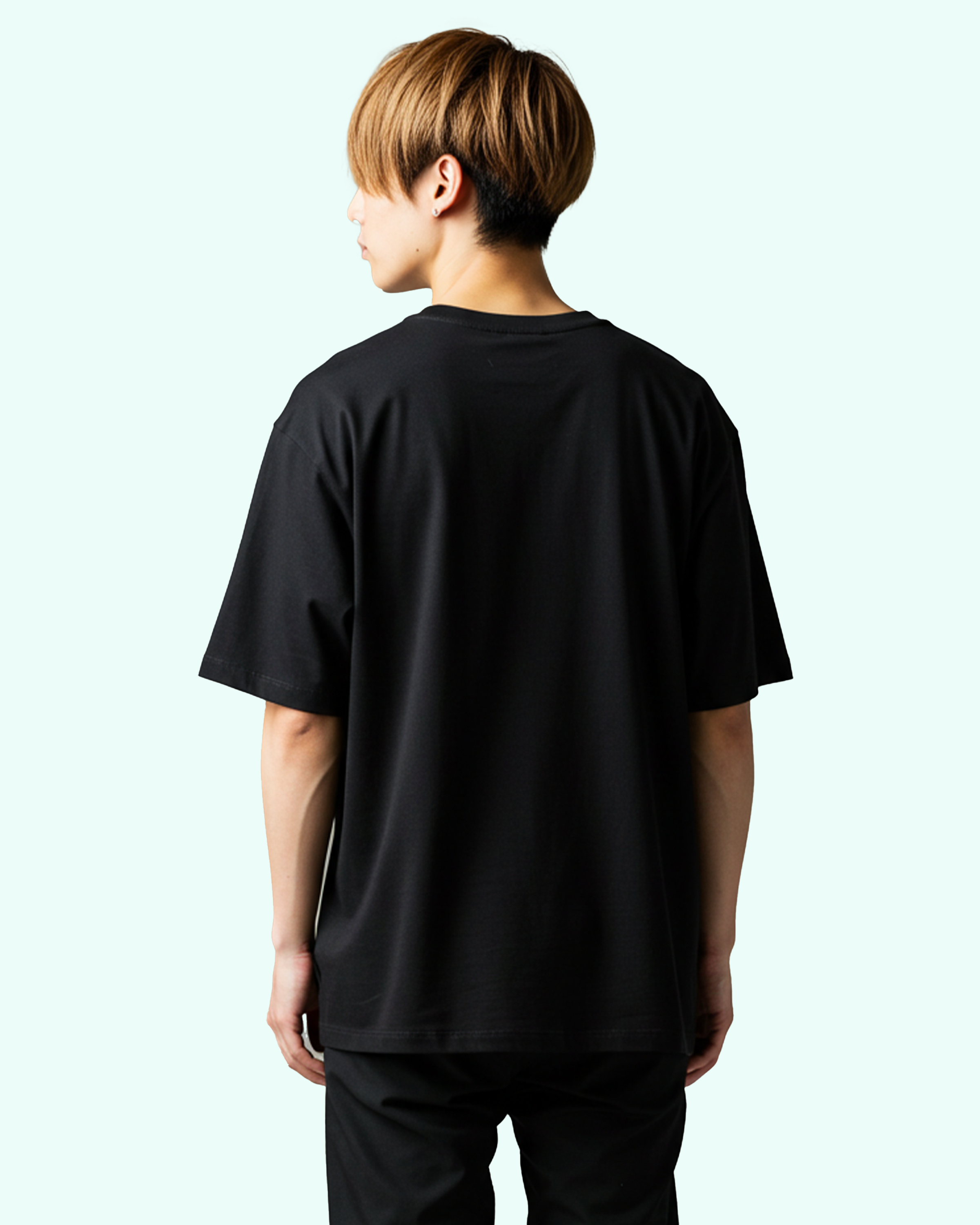 Cyborg anime man Oversized T-Shirts