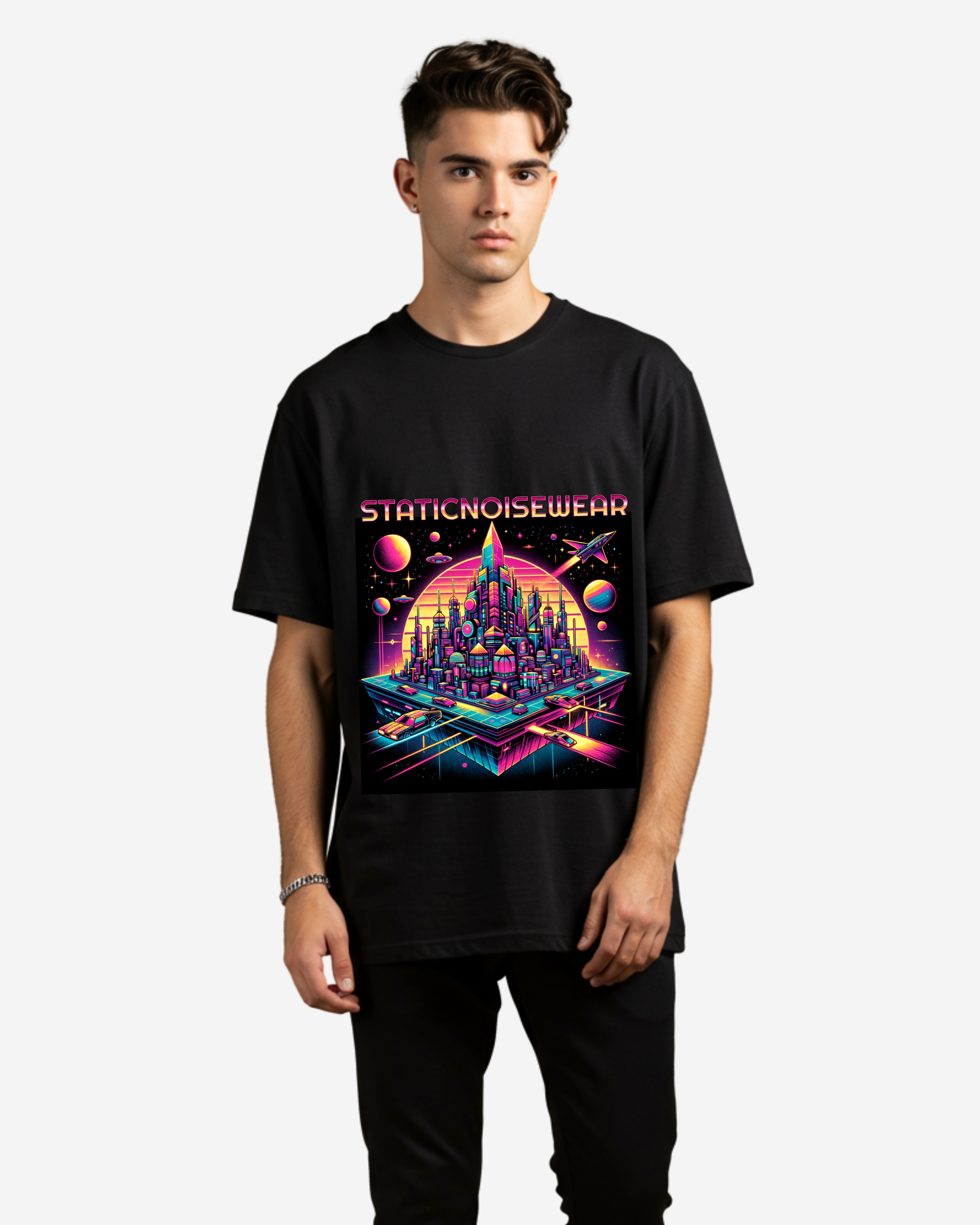 SkyNova Men's Oversized T-Shirt