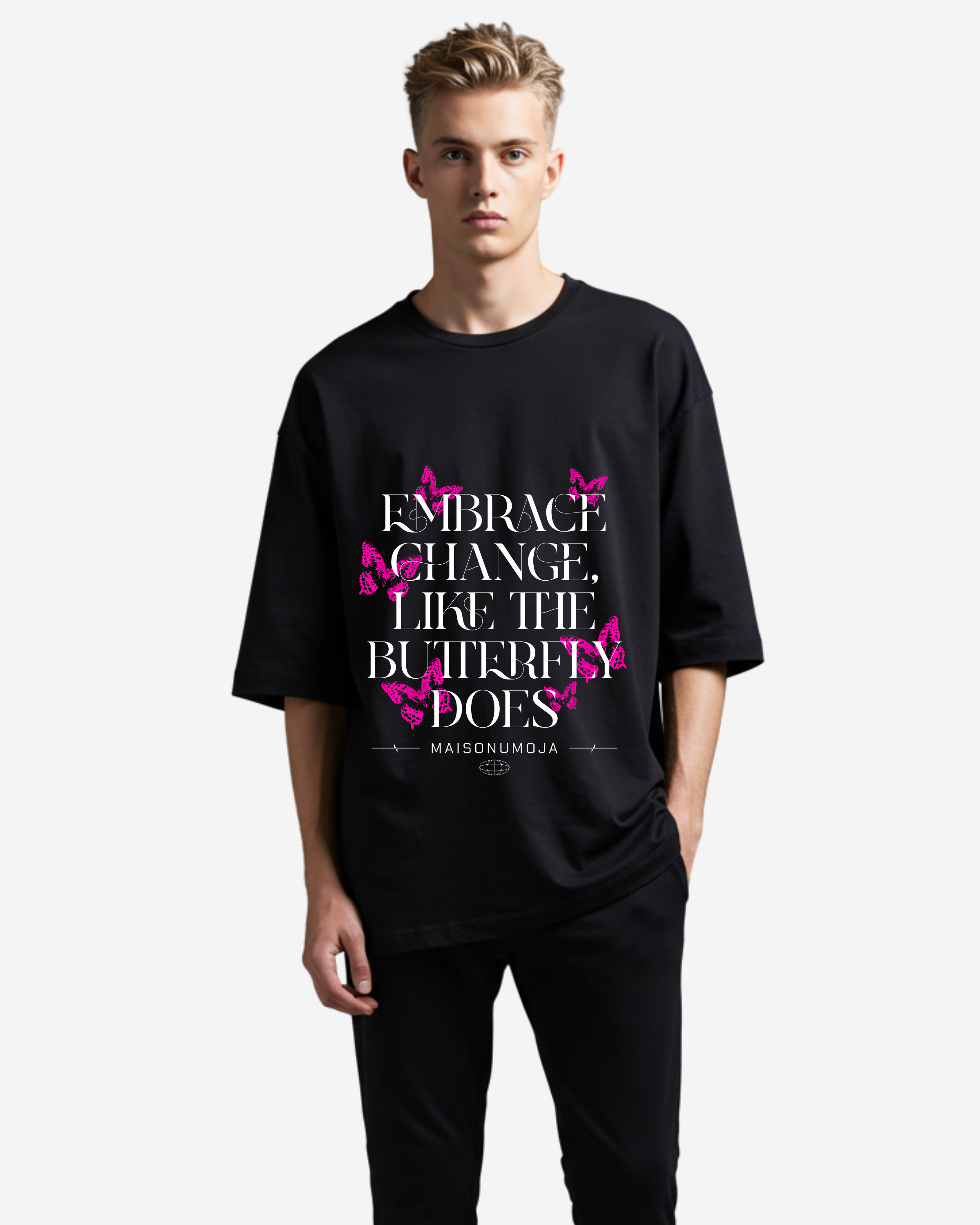 Butterfly Elegant Oversized T-Shirt