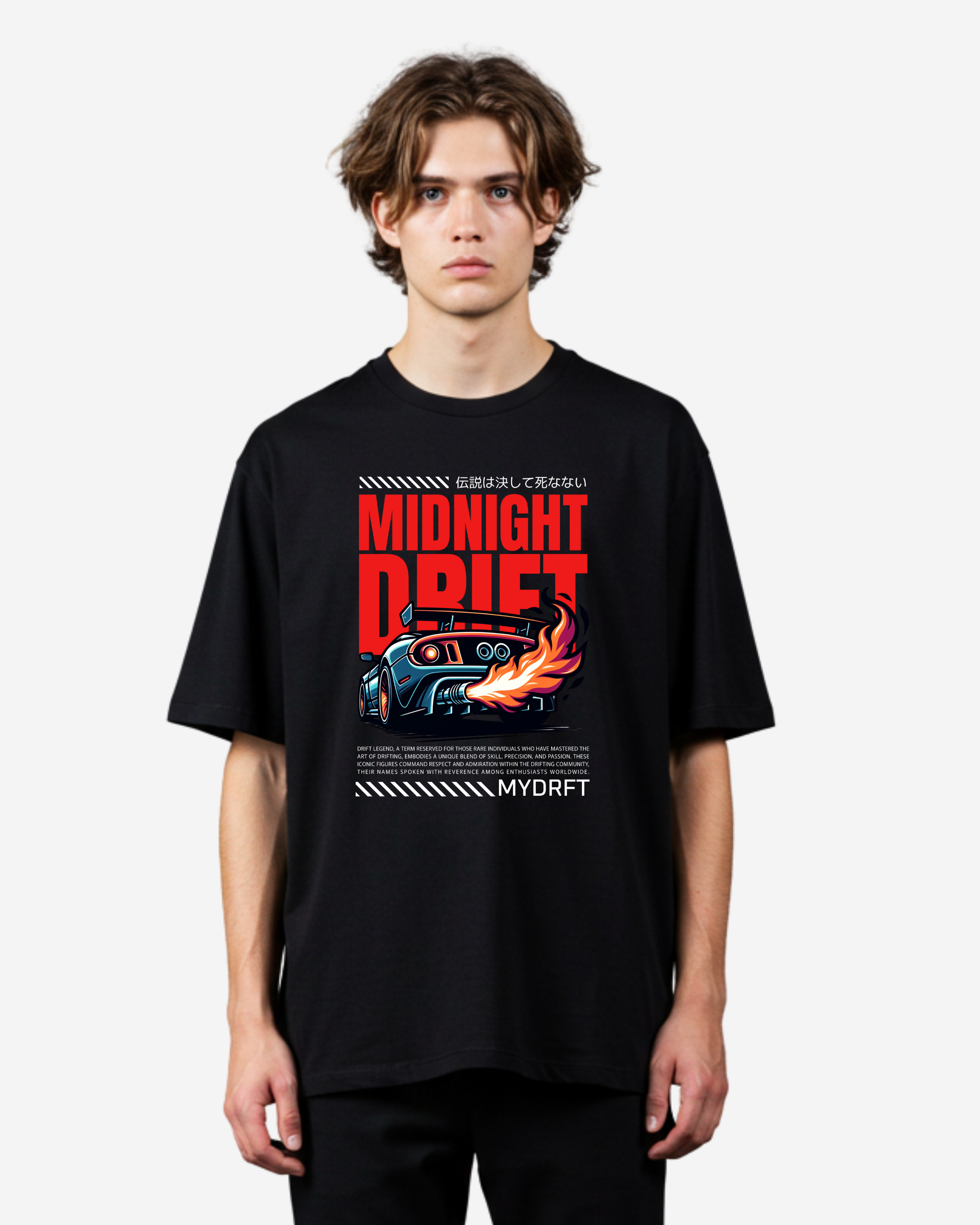 Midnight Drift Oversized T-Shirt