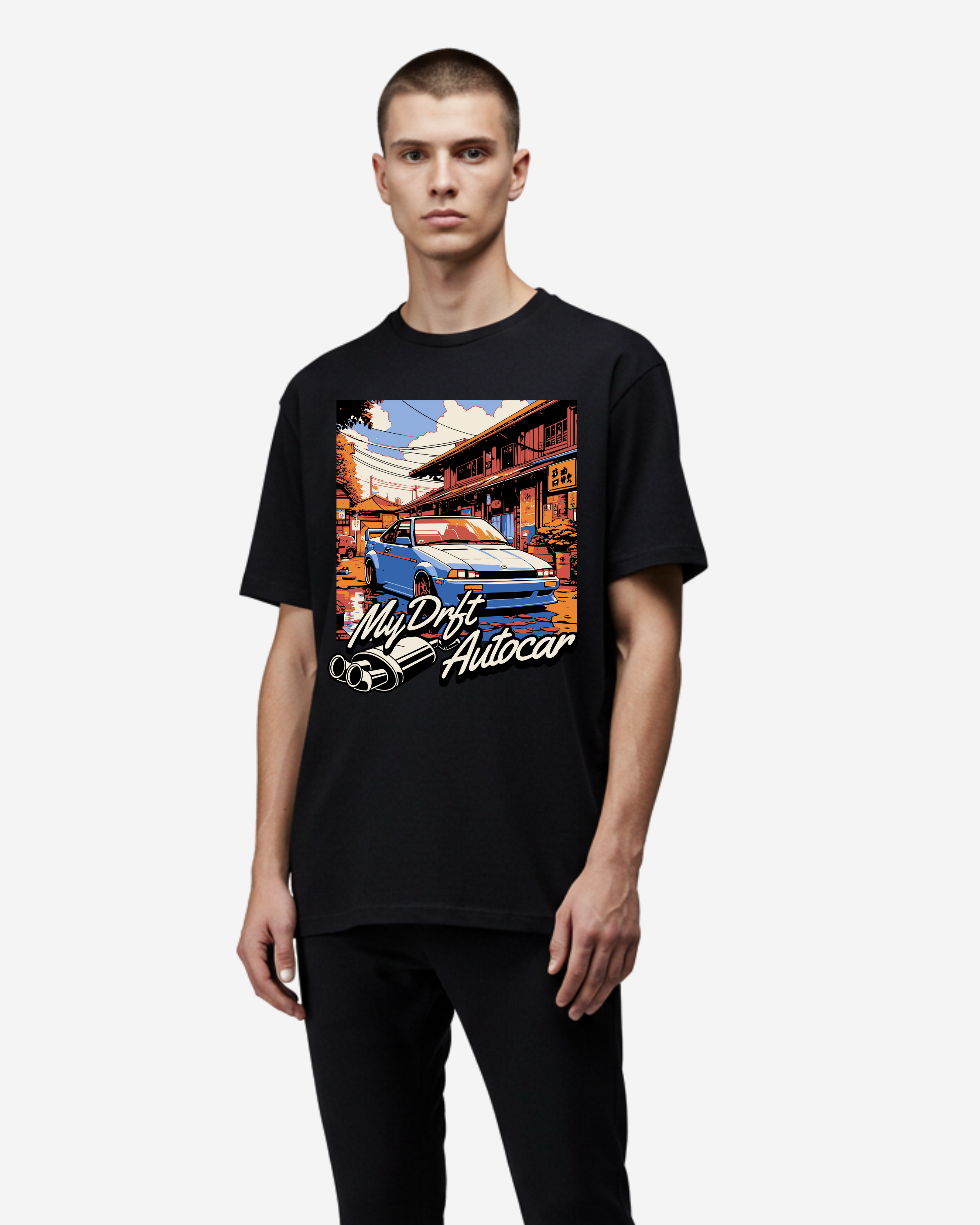 Japan Car Graphic Oversized T-Shirt