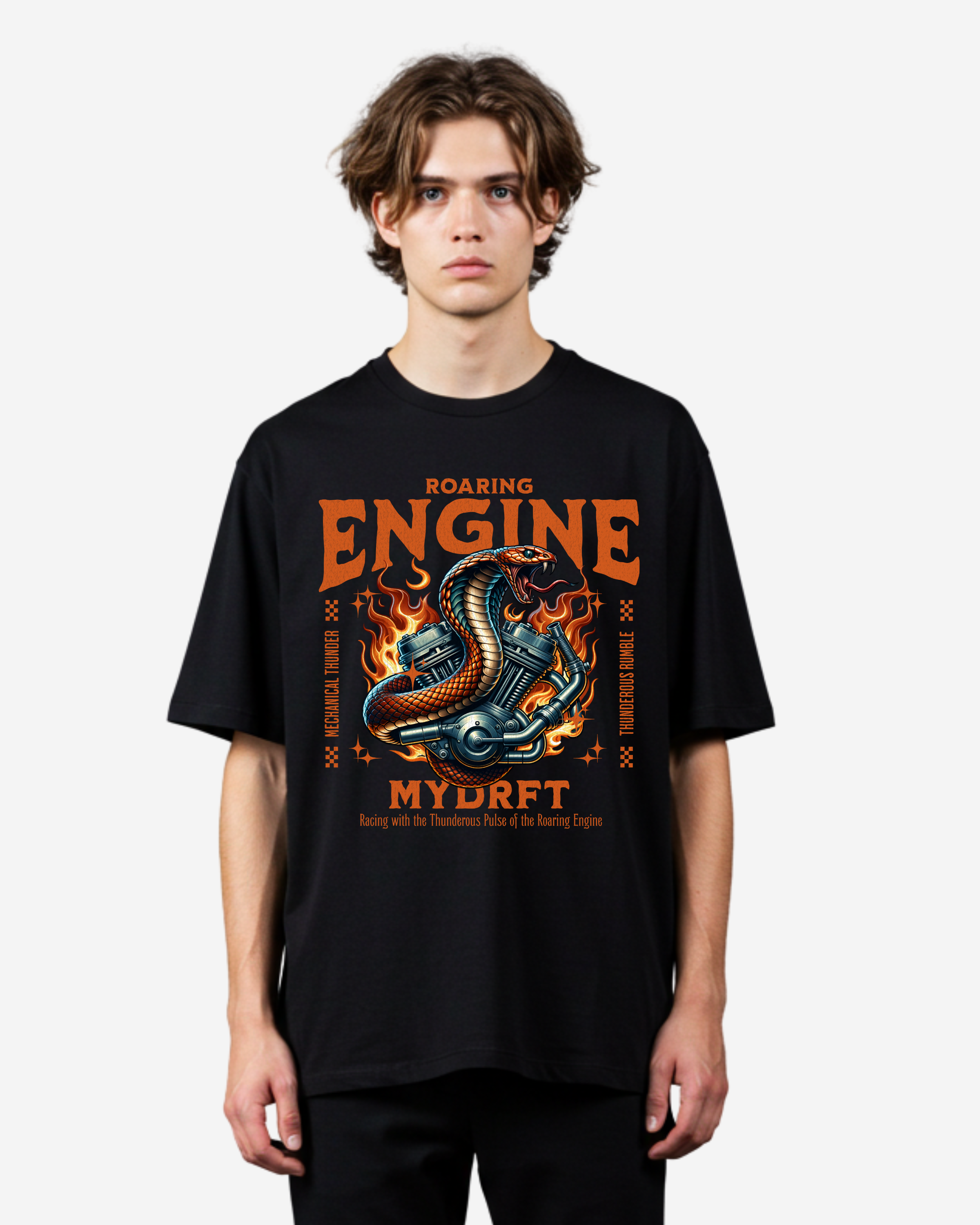 Revving Fury Oversized T-Shirt