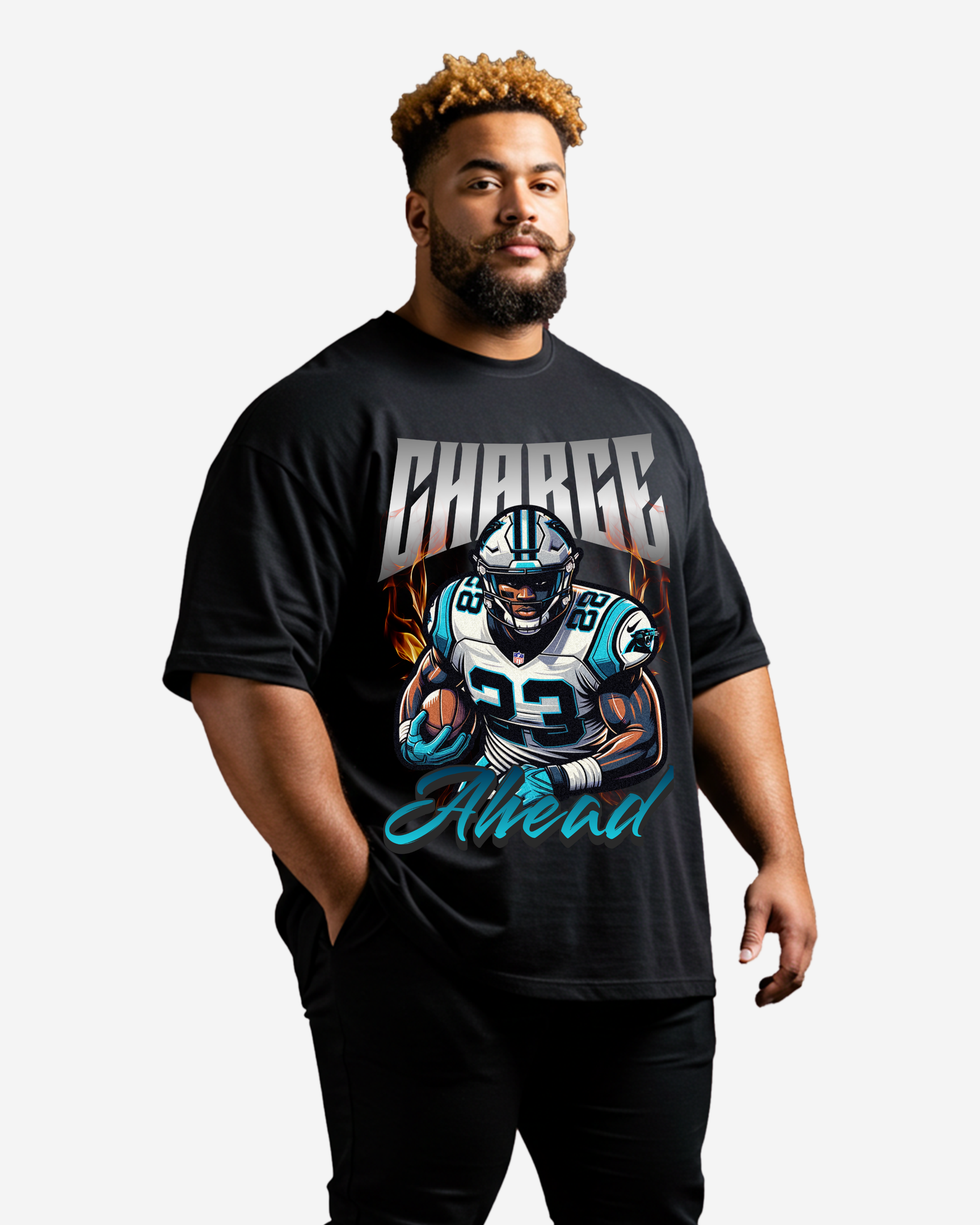 Charge Ahead Men's Oversized T-Shirt