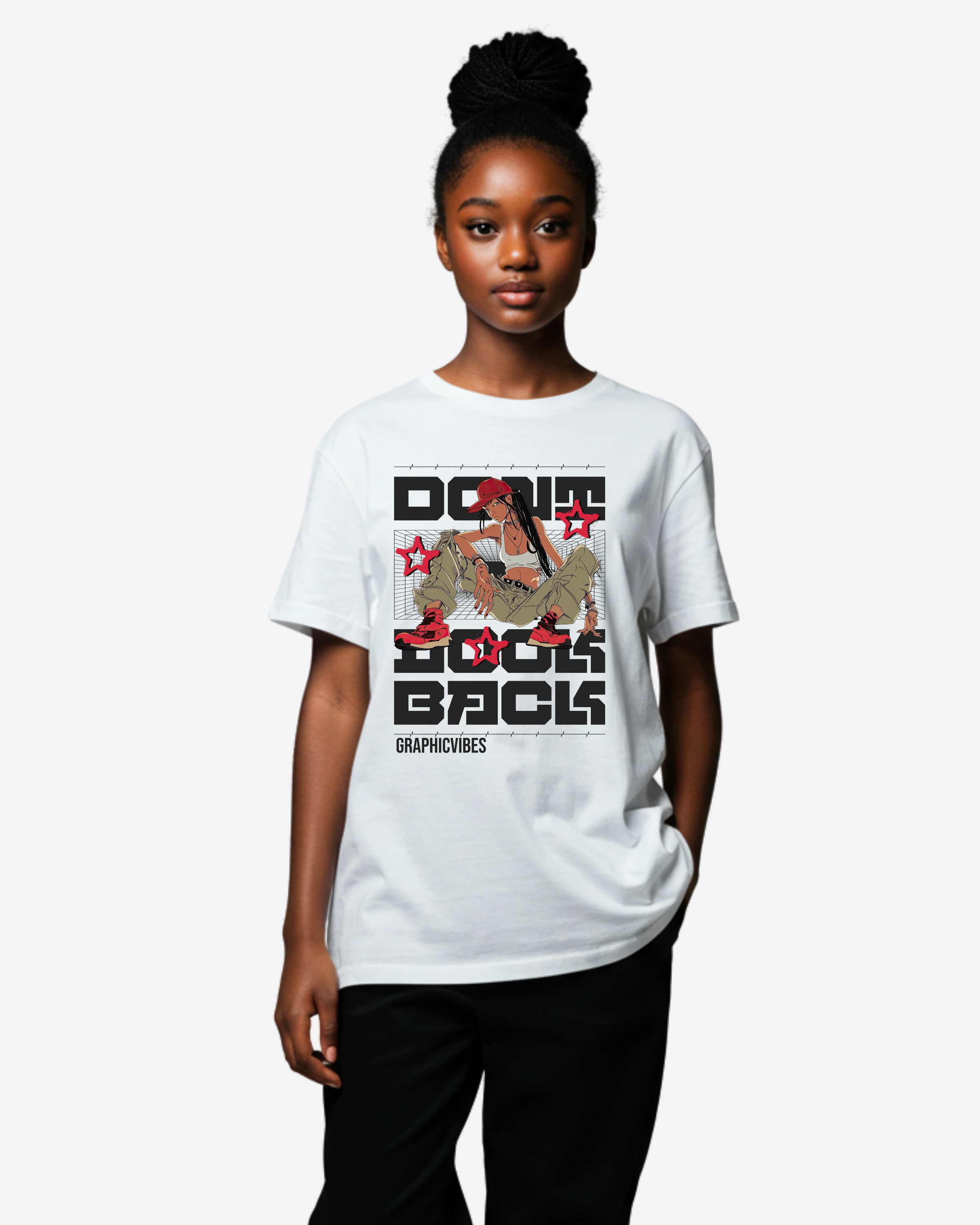Don't Look Back Women's Oversized T-Shirt
