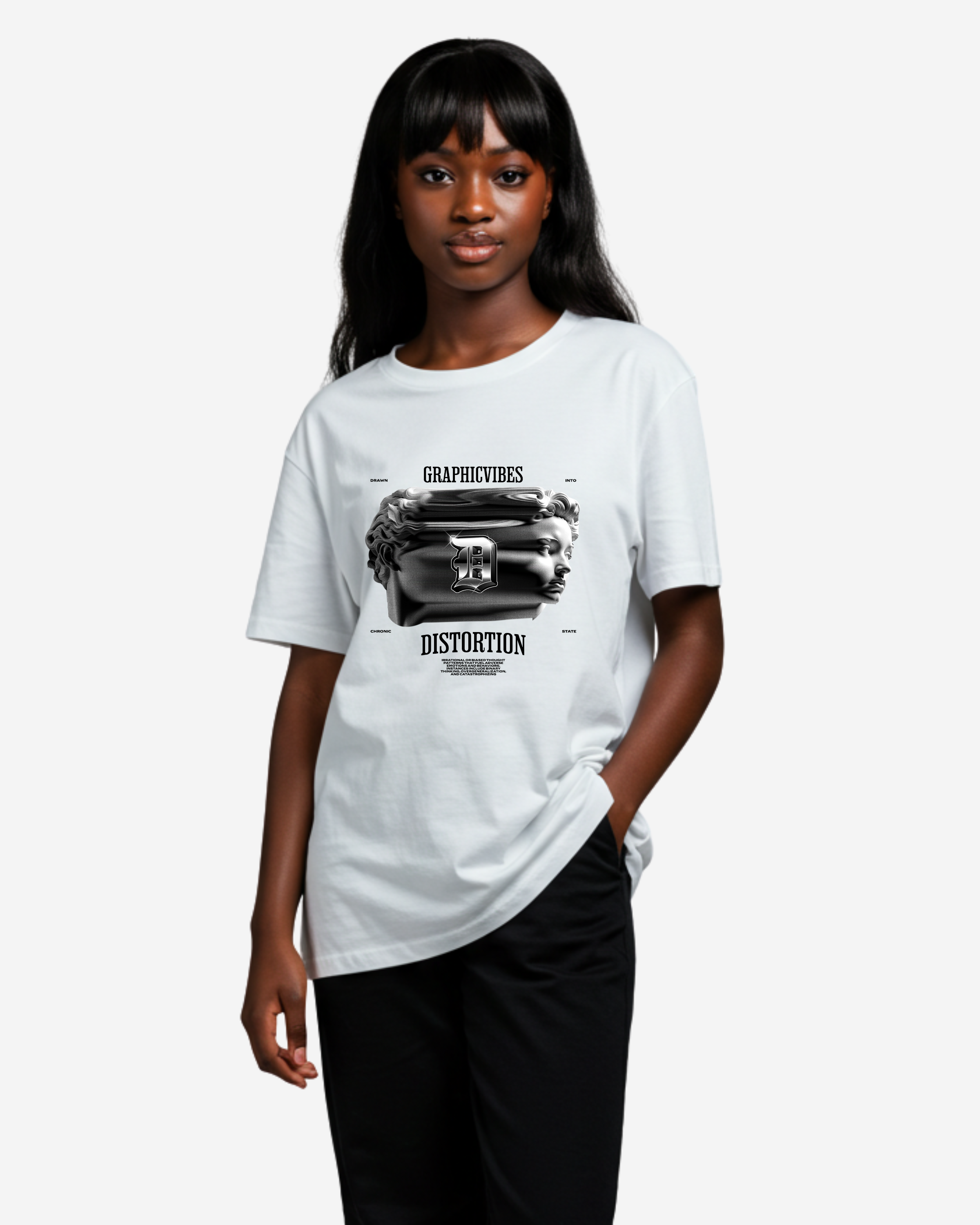 Face Streetwear Vintage Graphic Women's Oversized T-Shirt