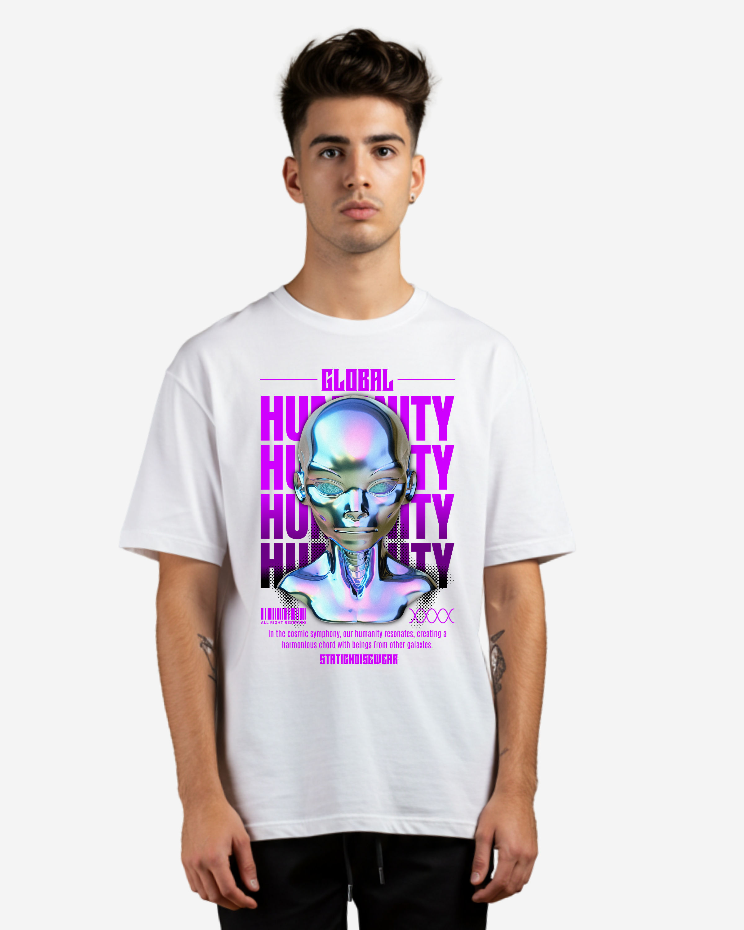 Global Humanity Men's Oversized T-Shirt