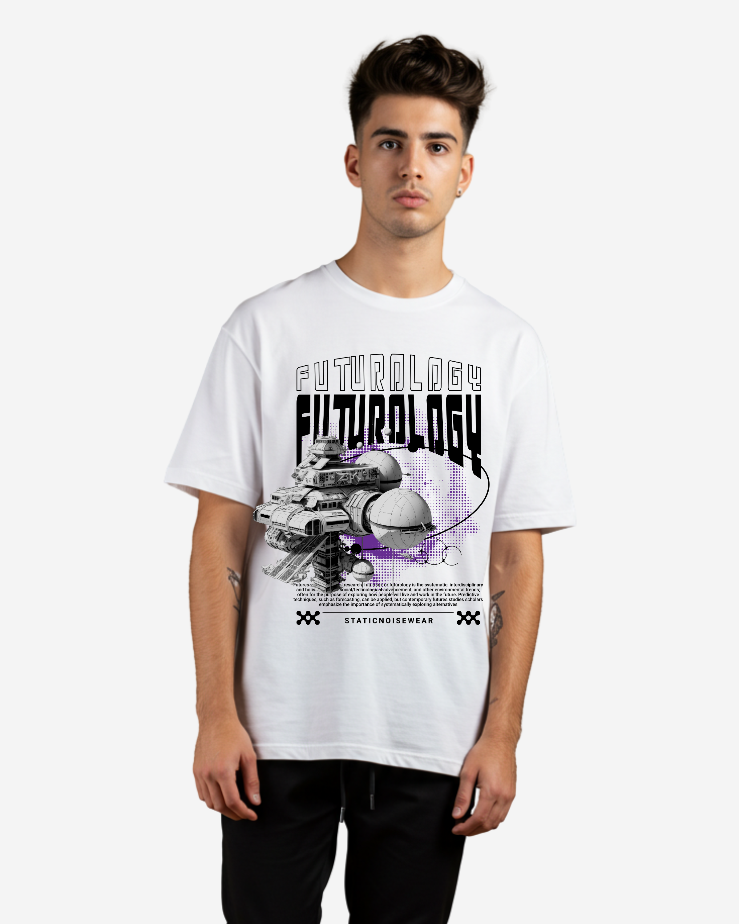 Futurology Men's Oversized T-Shirt
