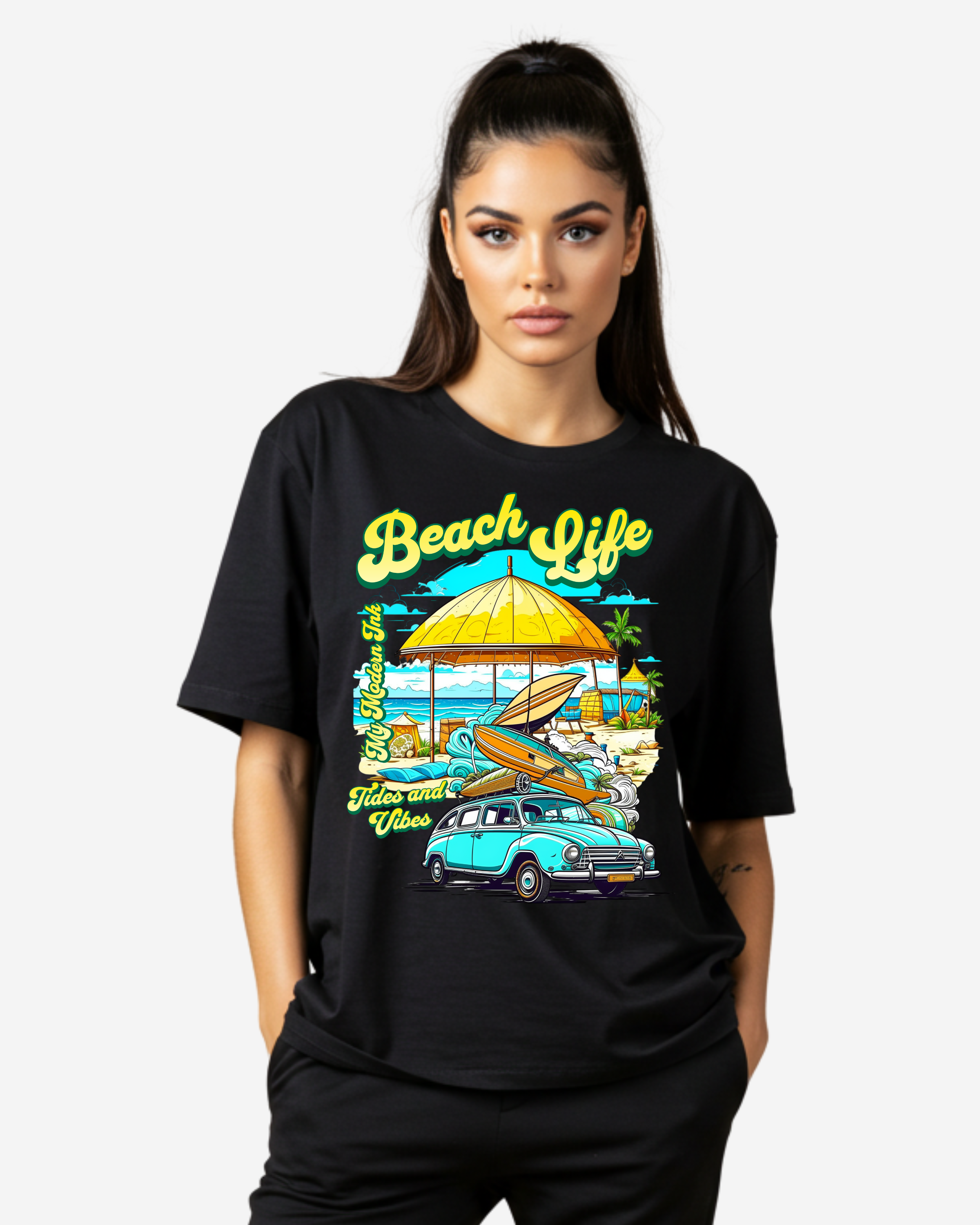 Beach Life Women's Oversized T-Shirt
