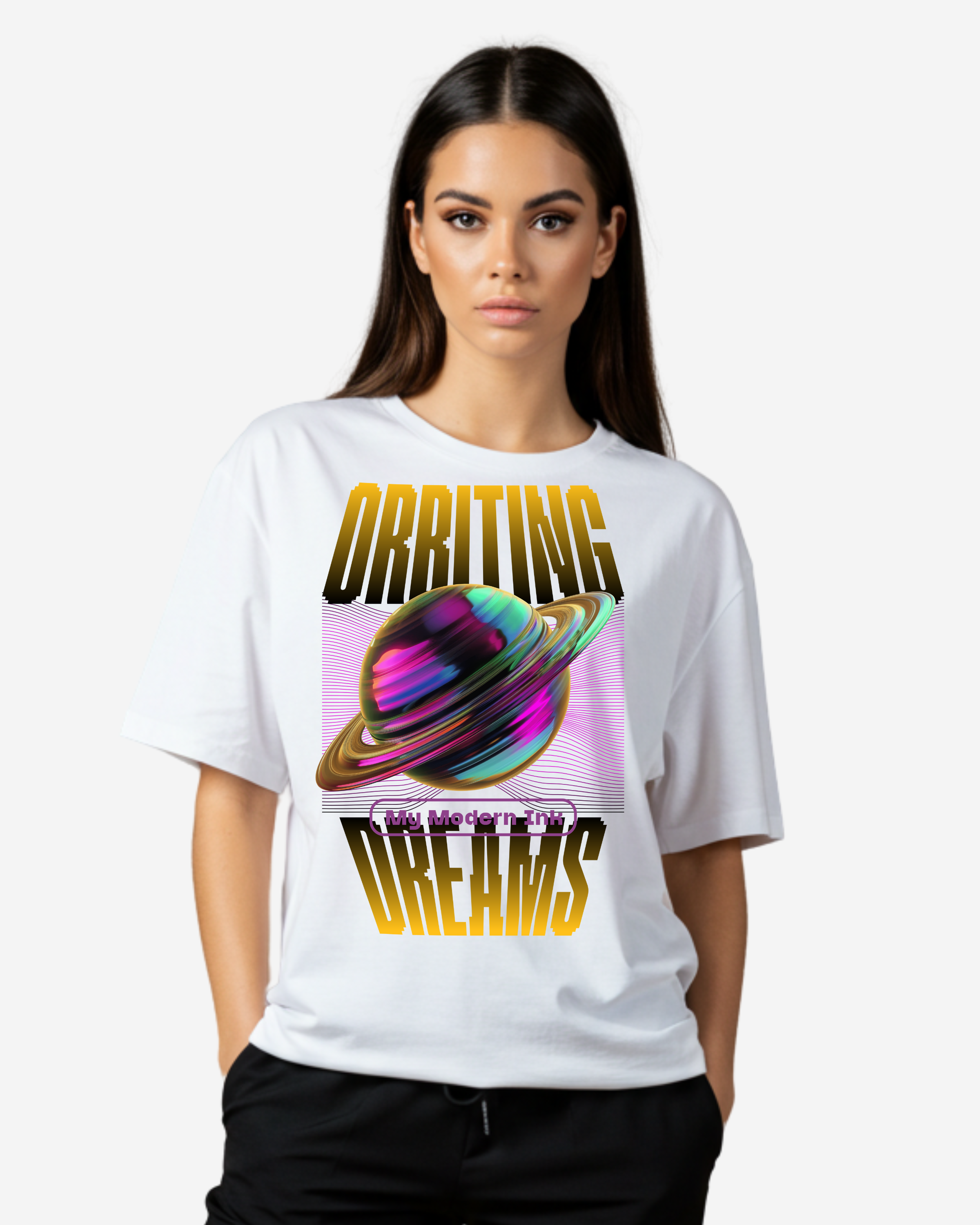 Orbiting Dreams Women's Oversized T-Shirt