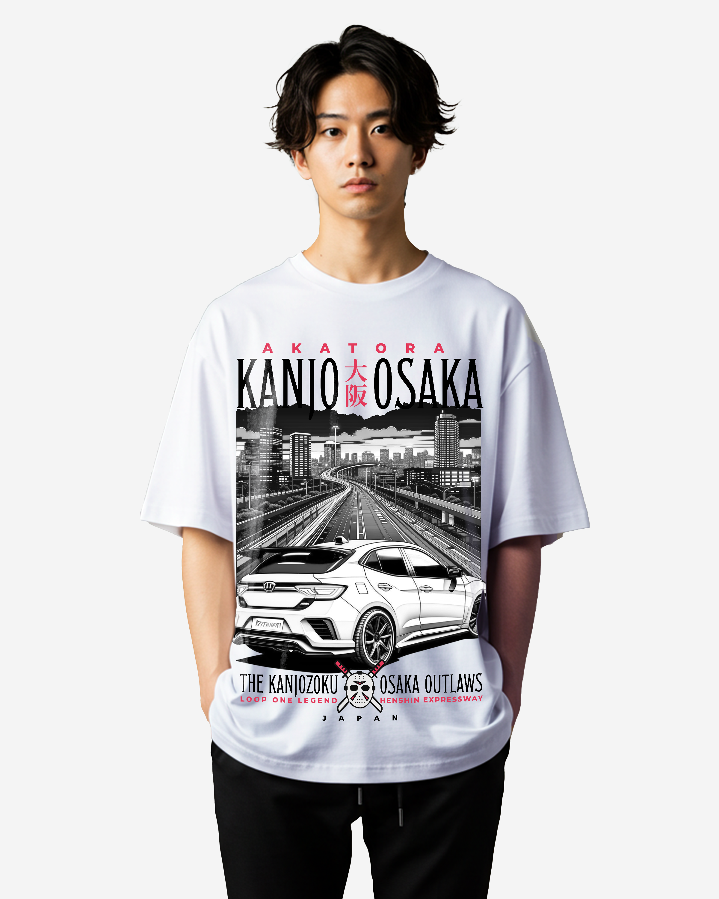 Kanjozoku Street Racers Oversized T-Shirts