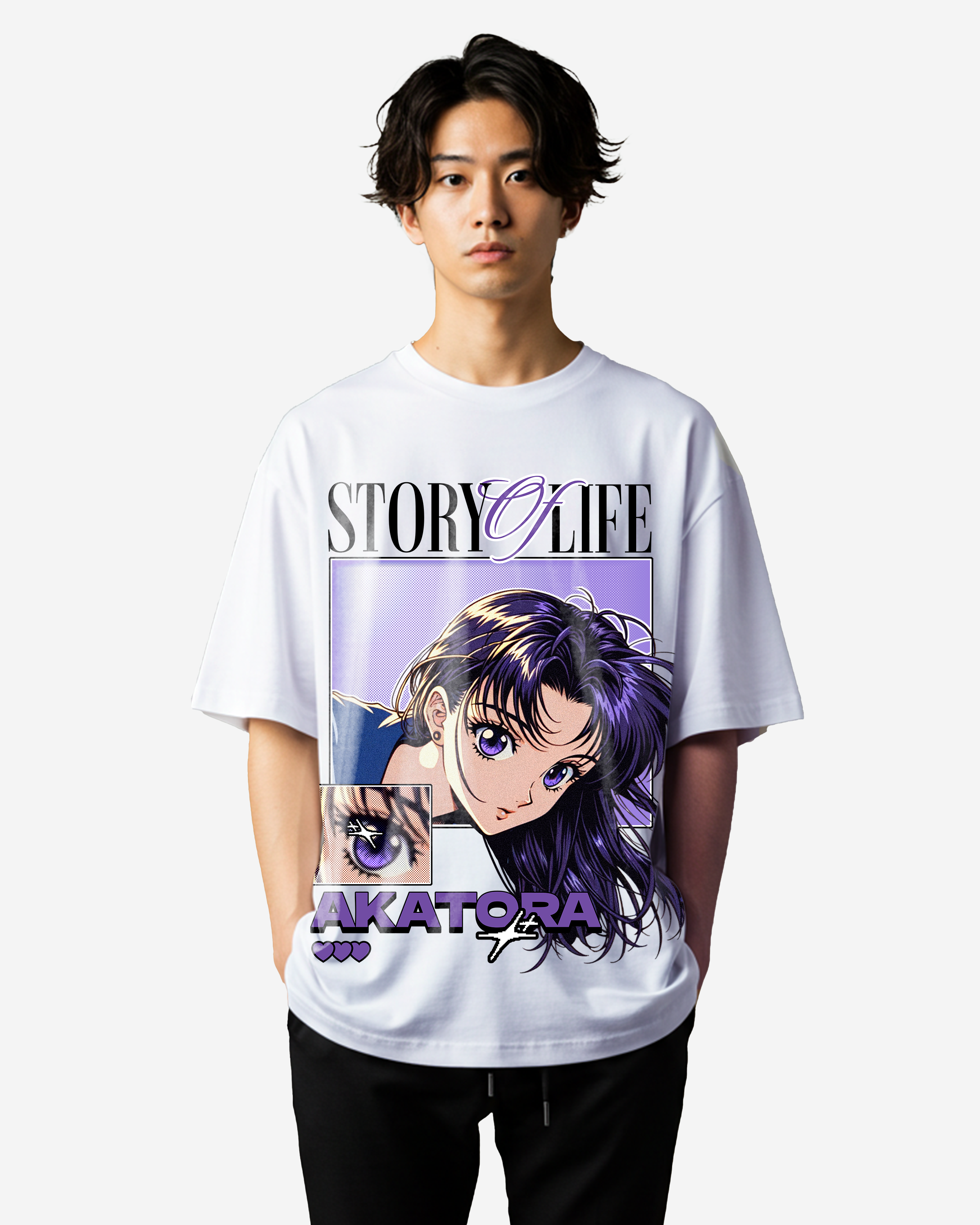 Story Of Life Oversized T-Shirts