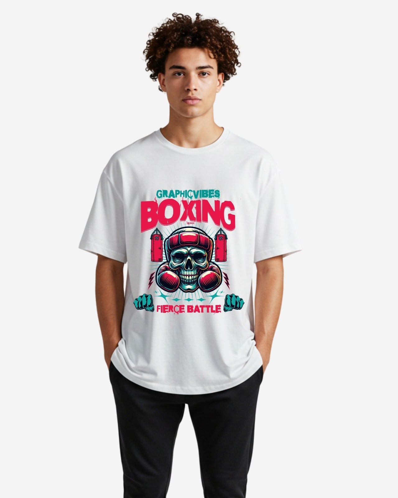 Boxing Men's Oversized T-Shirt