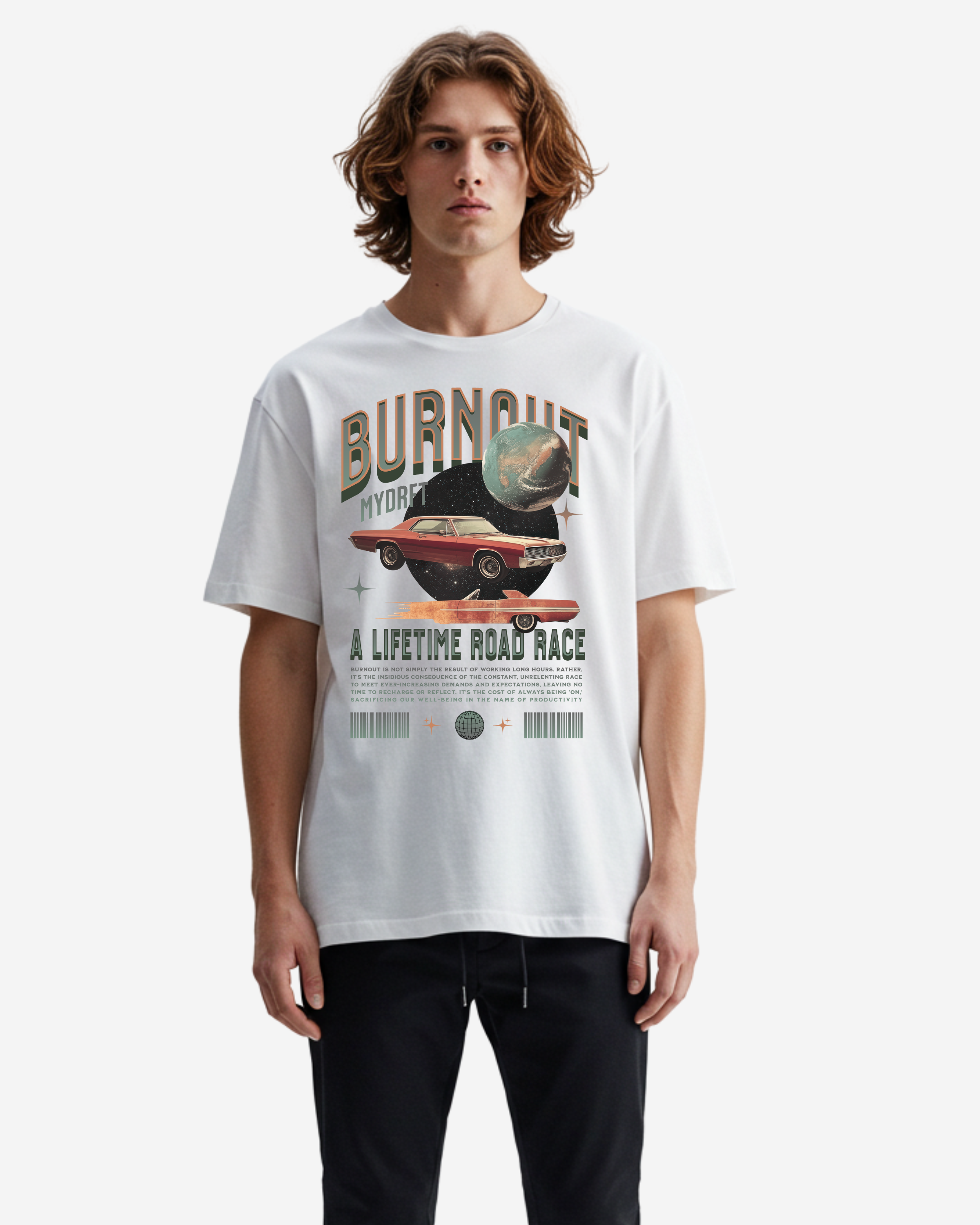 Burnout Automotive Oversized T-Shirt