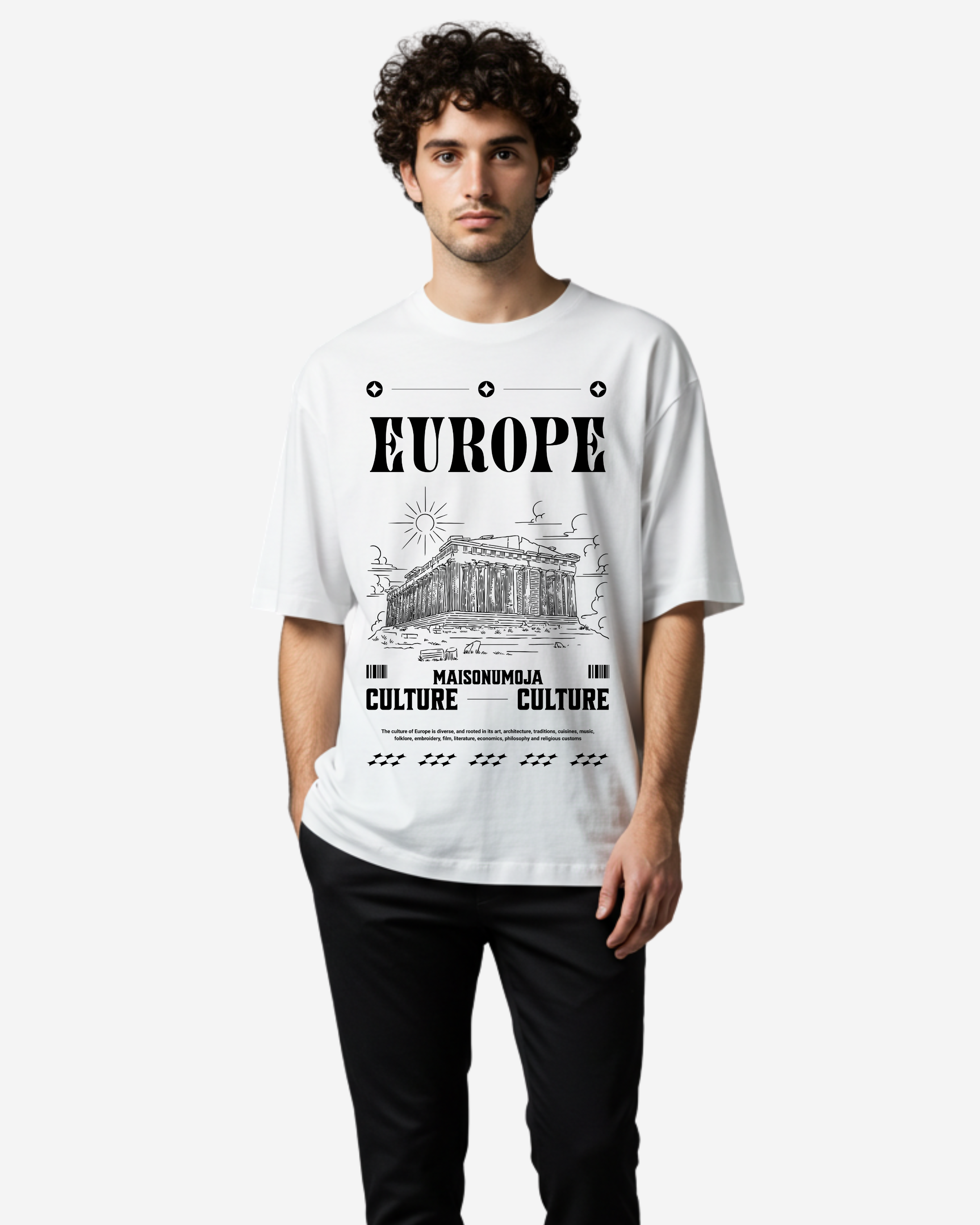 Europe Culture Oversized T-Shirt