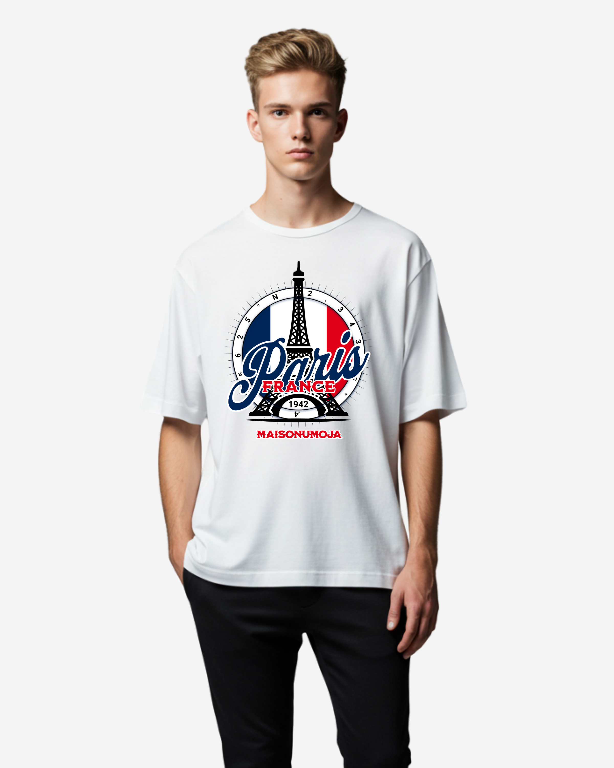 Paris France Oversized T-Shirt