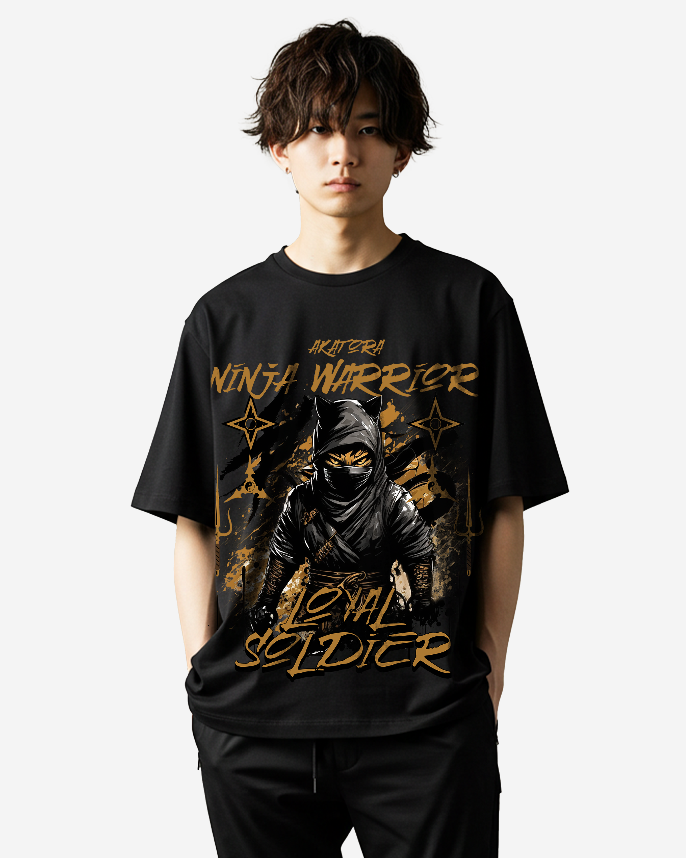 Cat Ninja Oversized T-Shirts