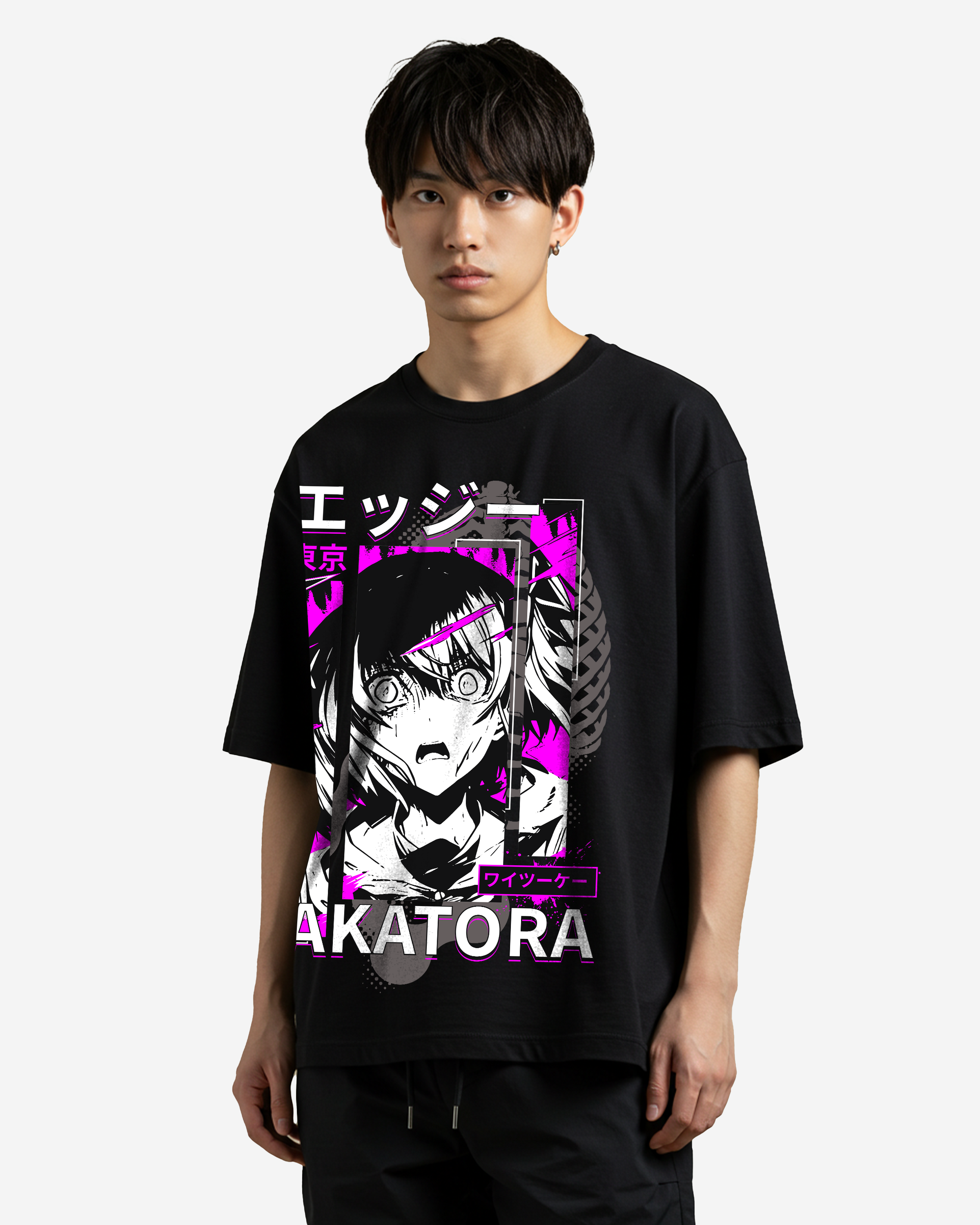 Japanese Anime - School Girl Manga Oversized T-Shirts