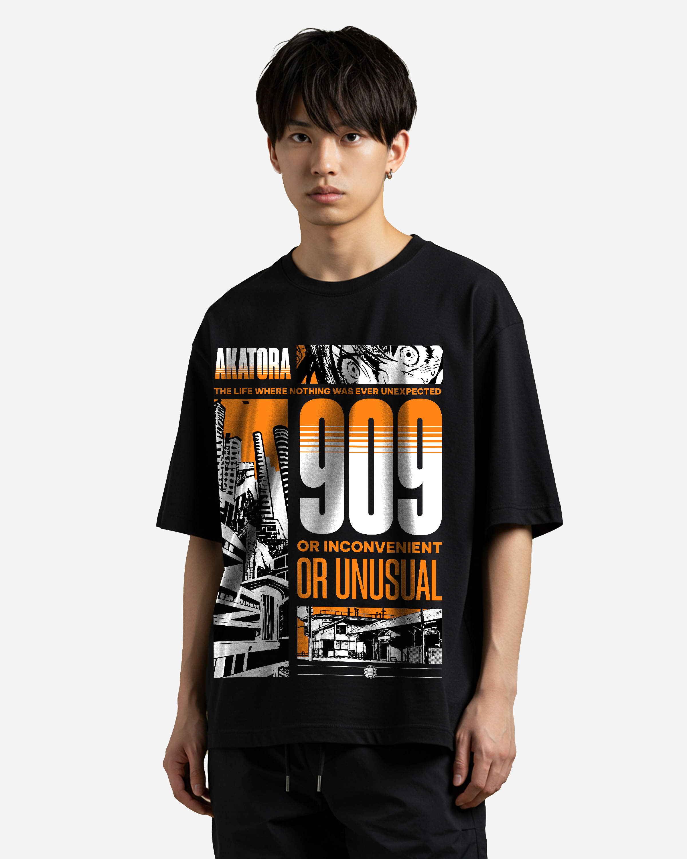 Utopia 909 Anime Streetwear Oversized T-Shirts