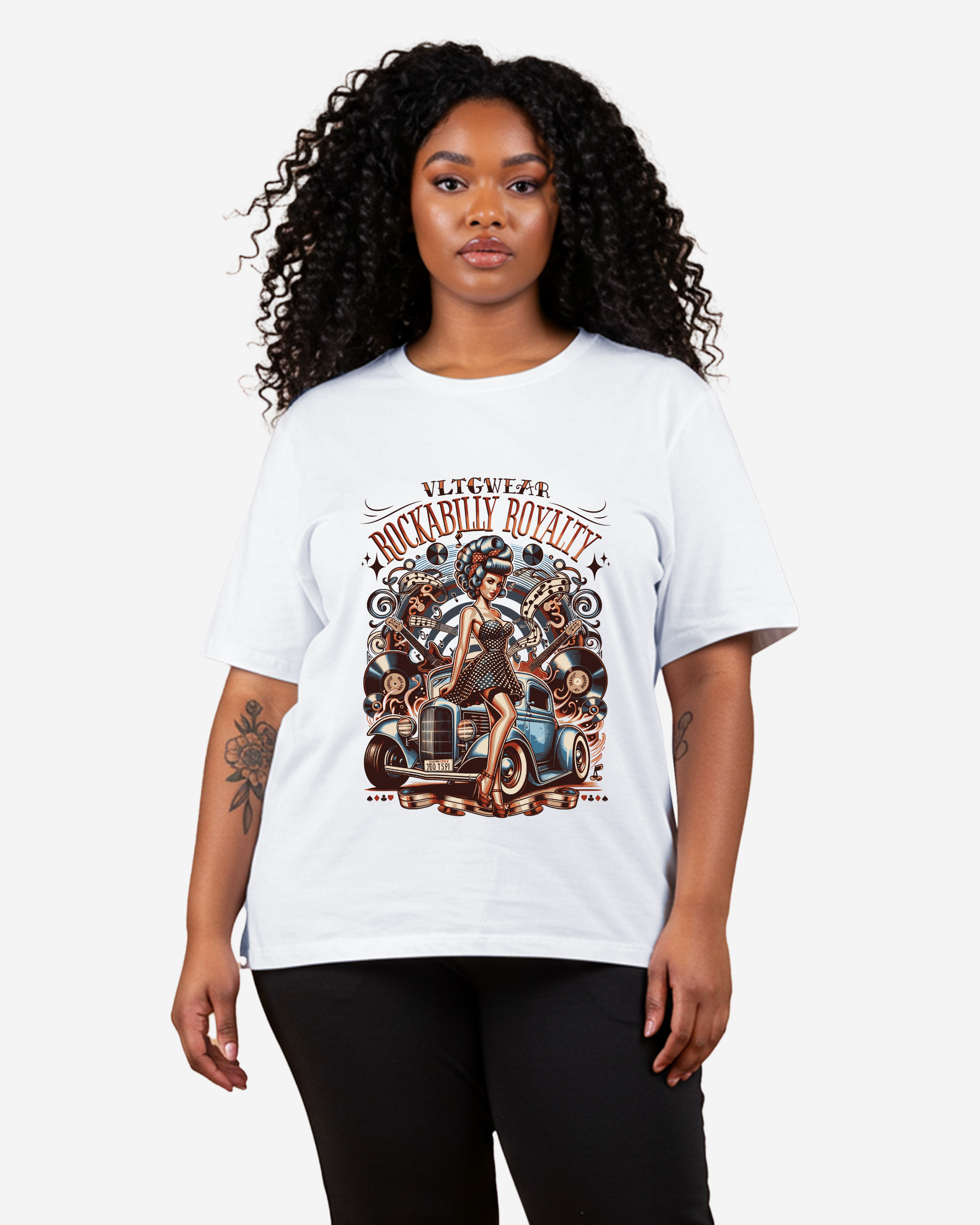 Rockabilly Royalty Women's Oversized T-Shirt