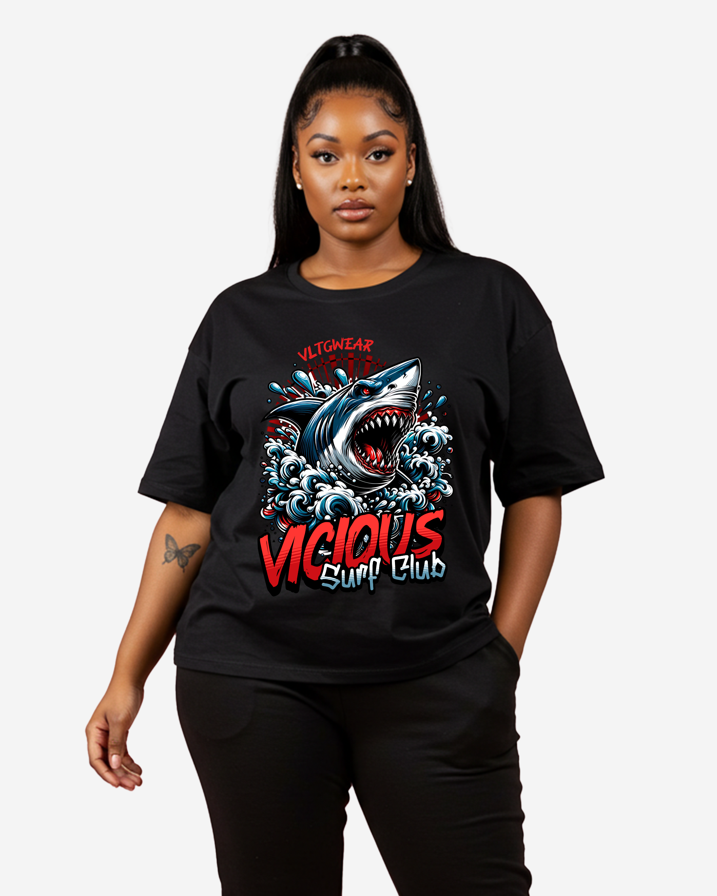 Vicious Surf Club Women's Oversized T-Shirt