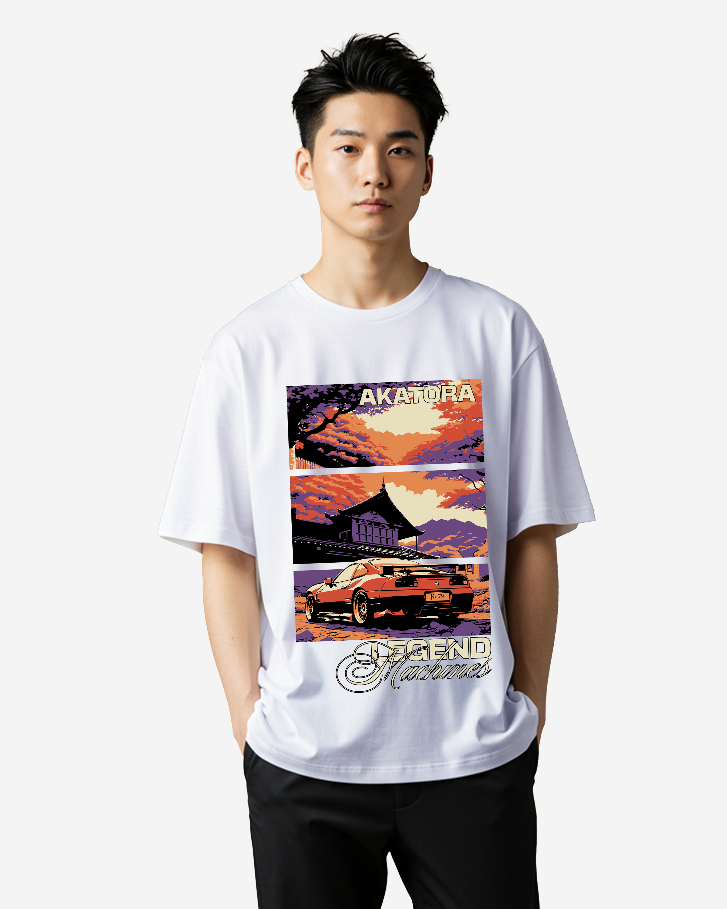 Japan Car Oversized T-Shirts
