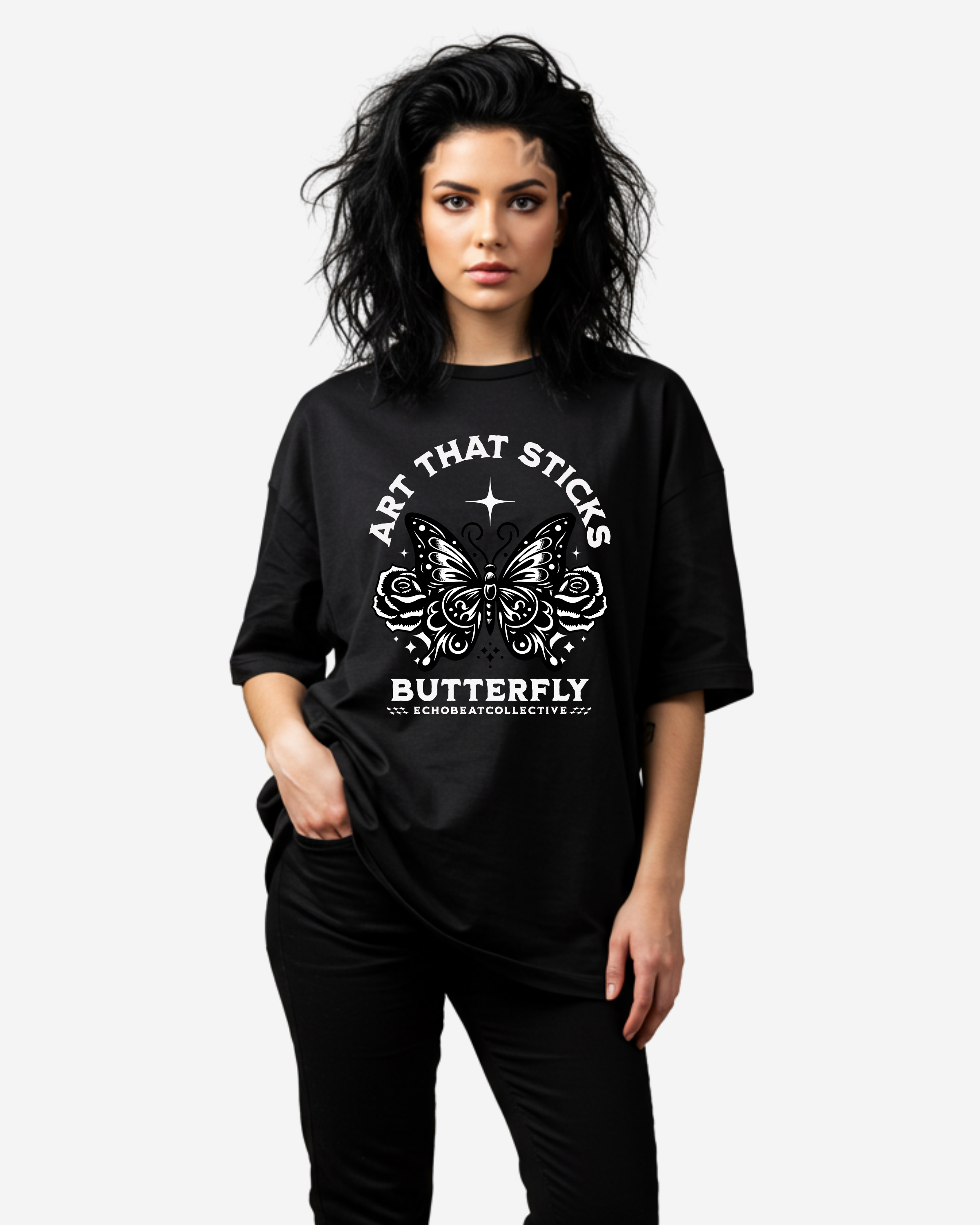 Art That Sticks Women's Oversized T-Shirt